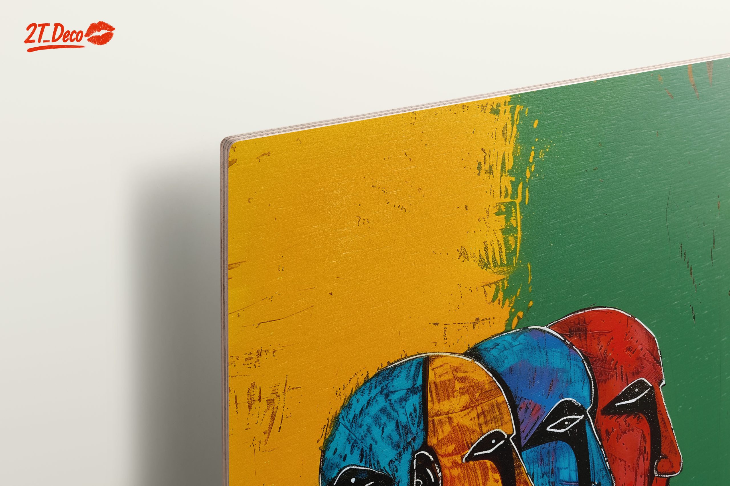 Vibrant Afro Art Faces in Bold Colors - Image 15