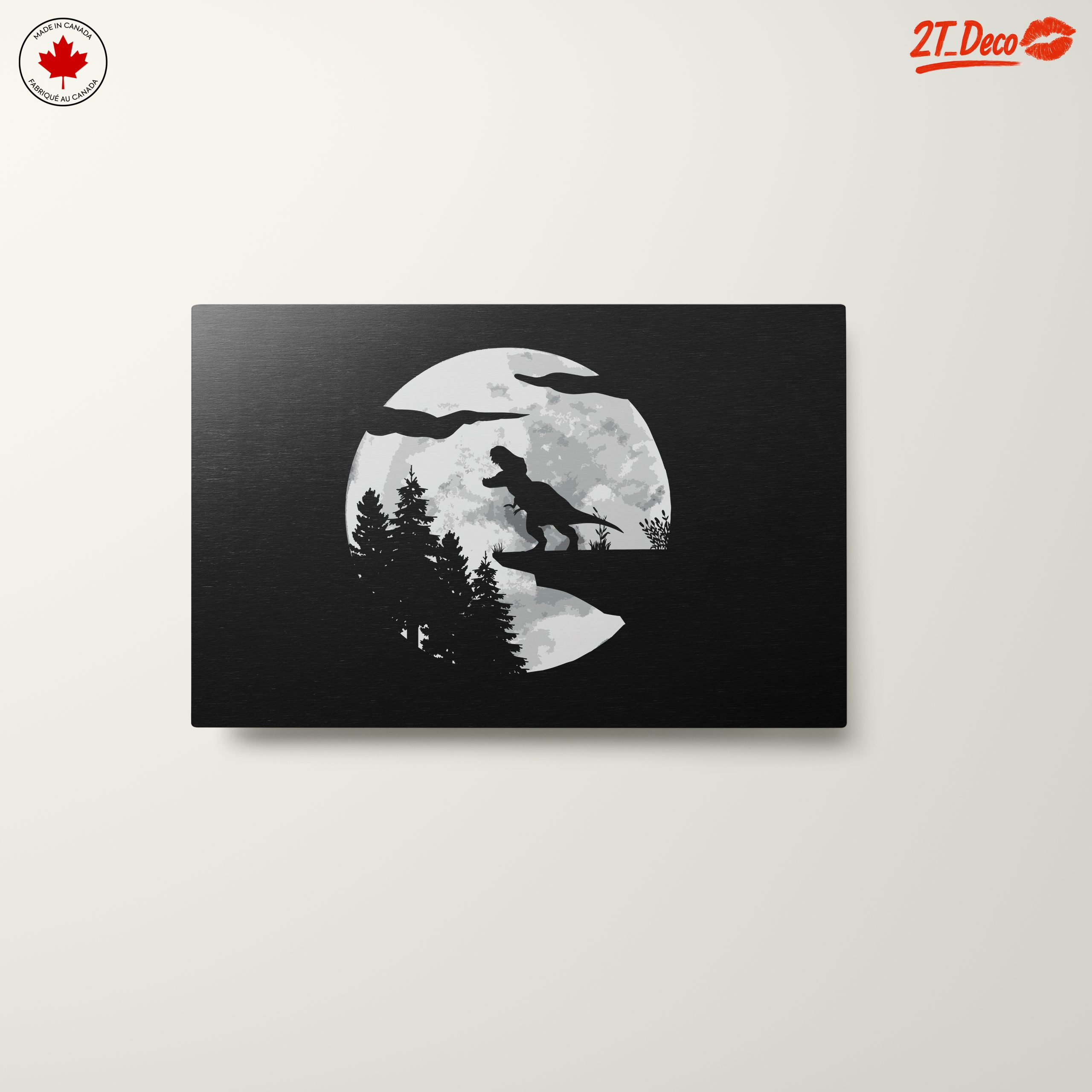Dinosaur Silhouette Against Moonlight - Image 10
