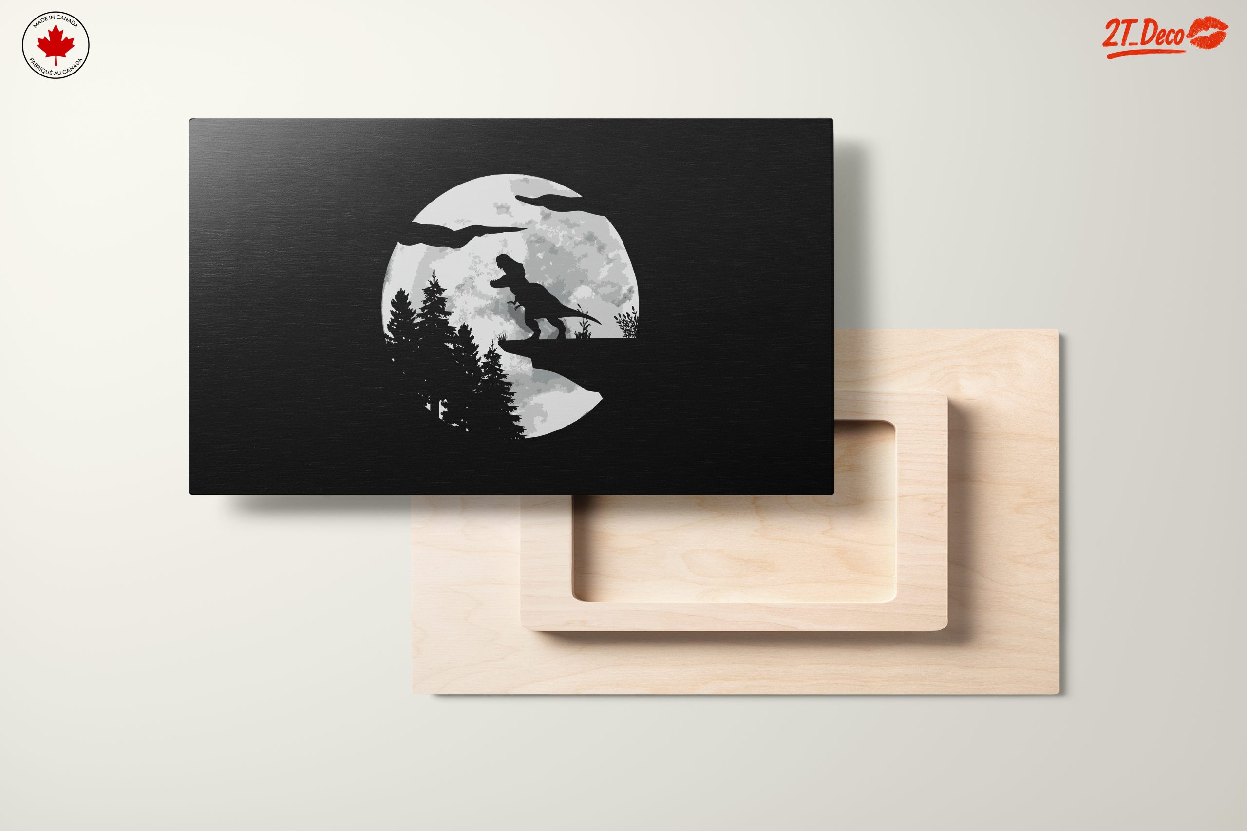 Dinosaur Silhouette Against Moonlight - Image 11