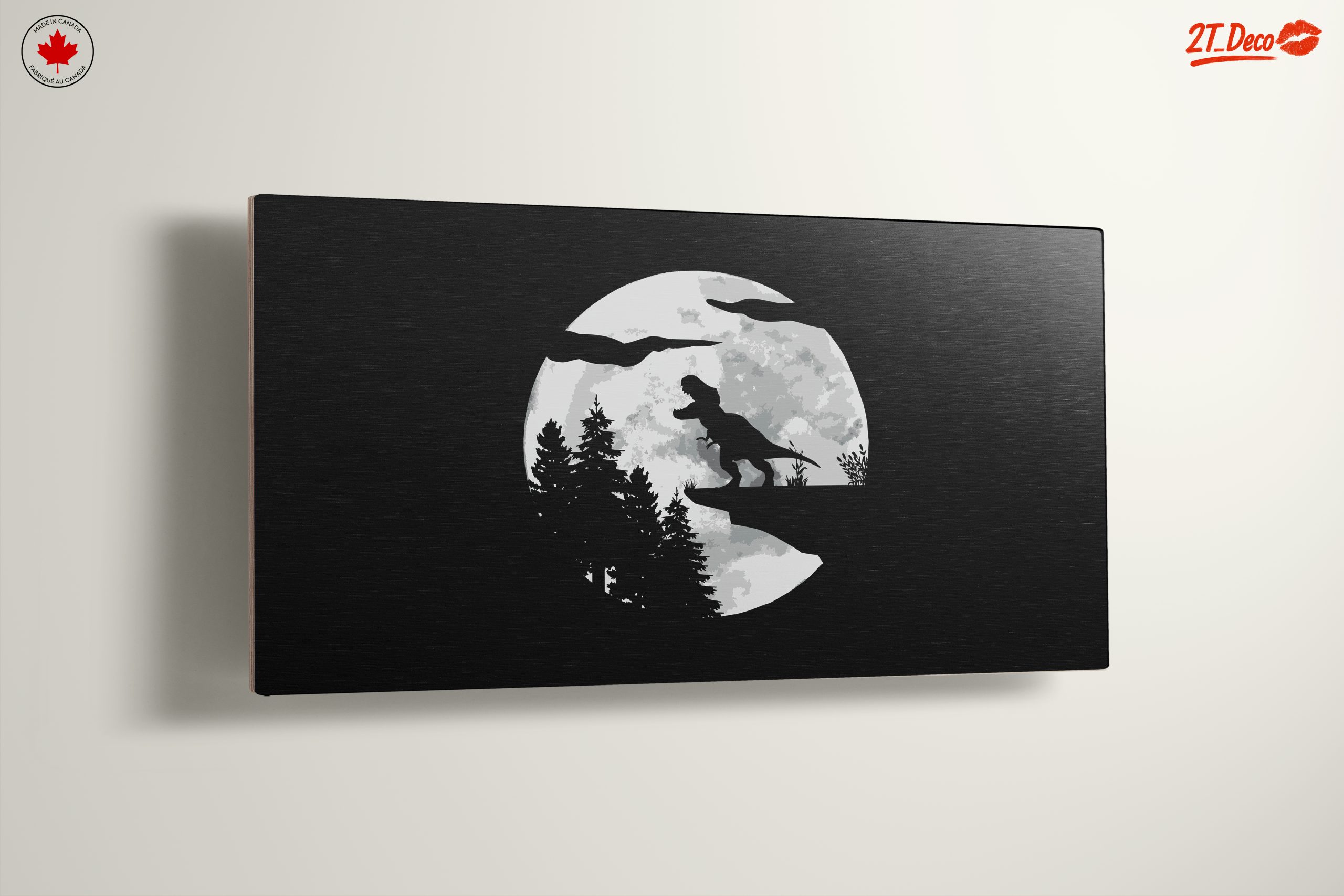 Dinosaur Silhouette Against Moonlight - Image 13