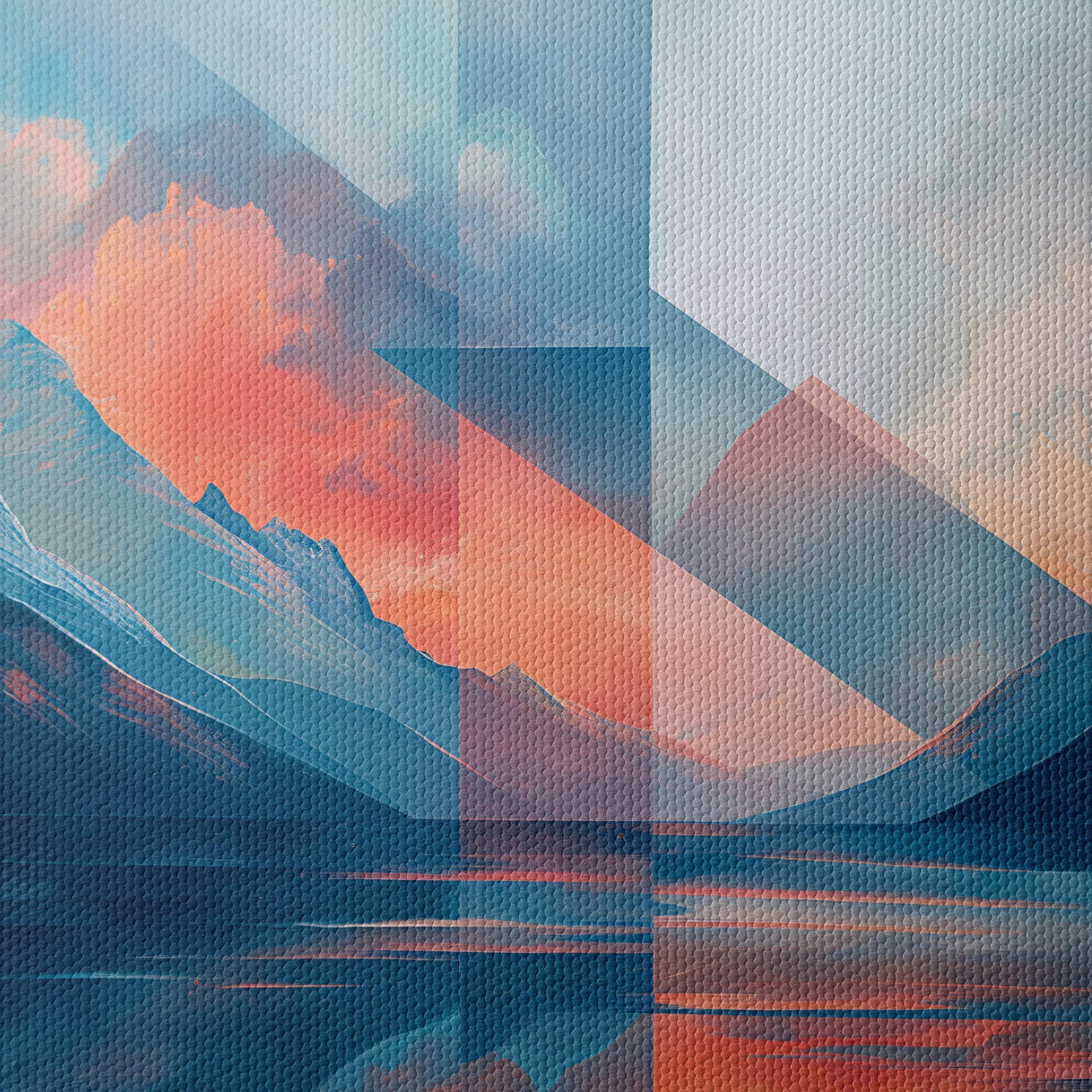 Stylized Abstract Landscape with Geometric Elements - Image 4