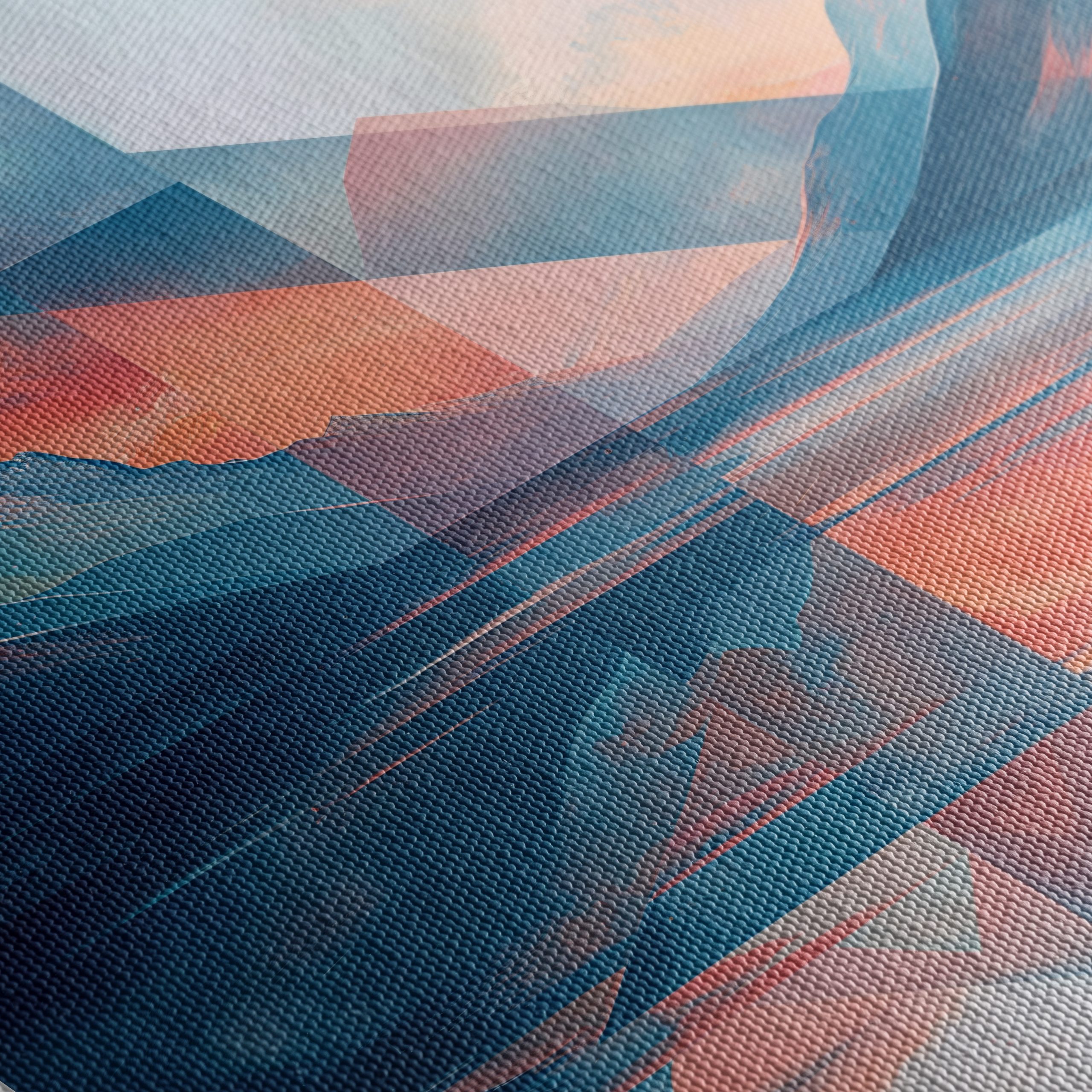 Stylized Abstract Landscape with Geometric Elements - Image 5