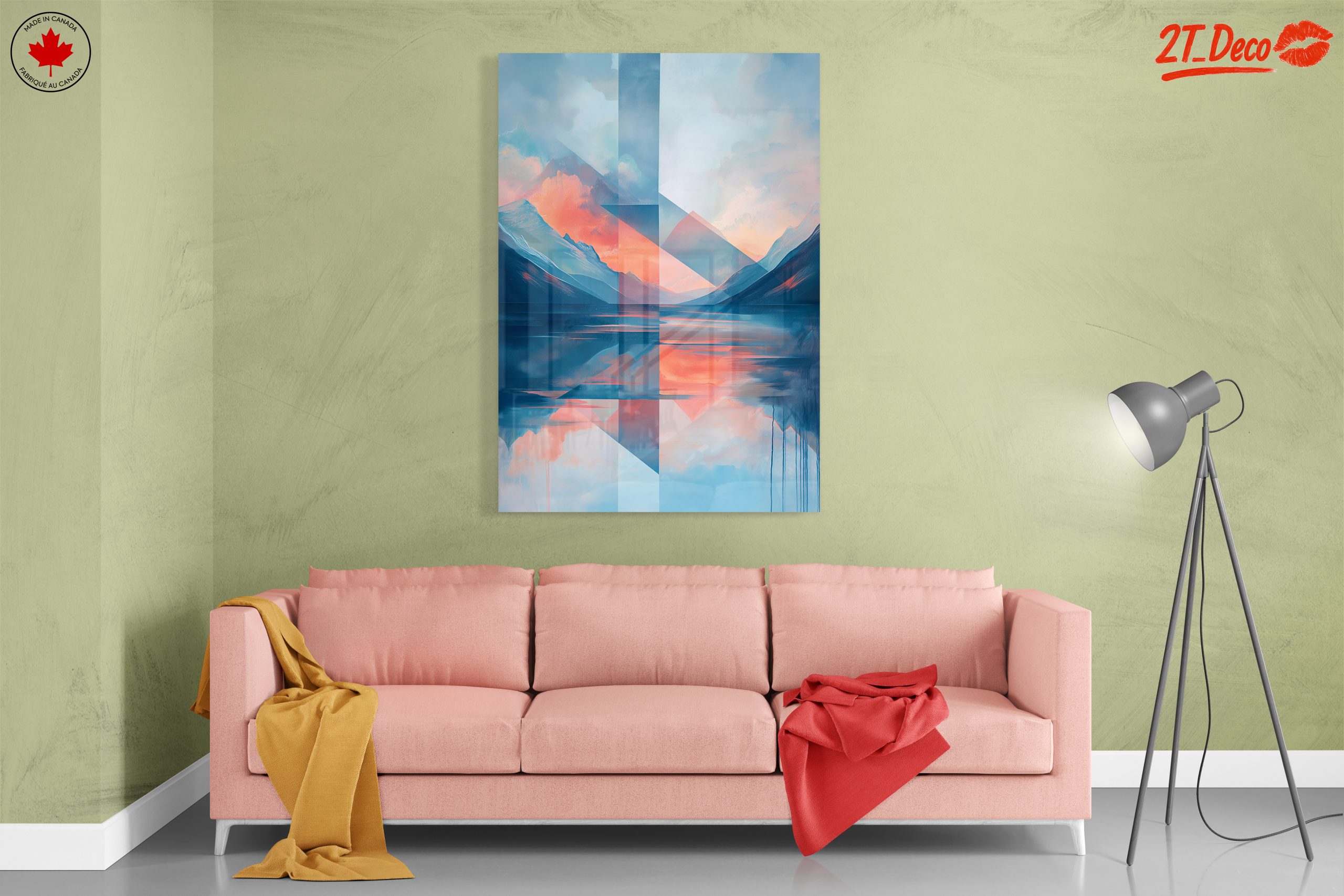 Stylized Abstract Landscape with Geometric Elements - Image 7