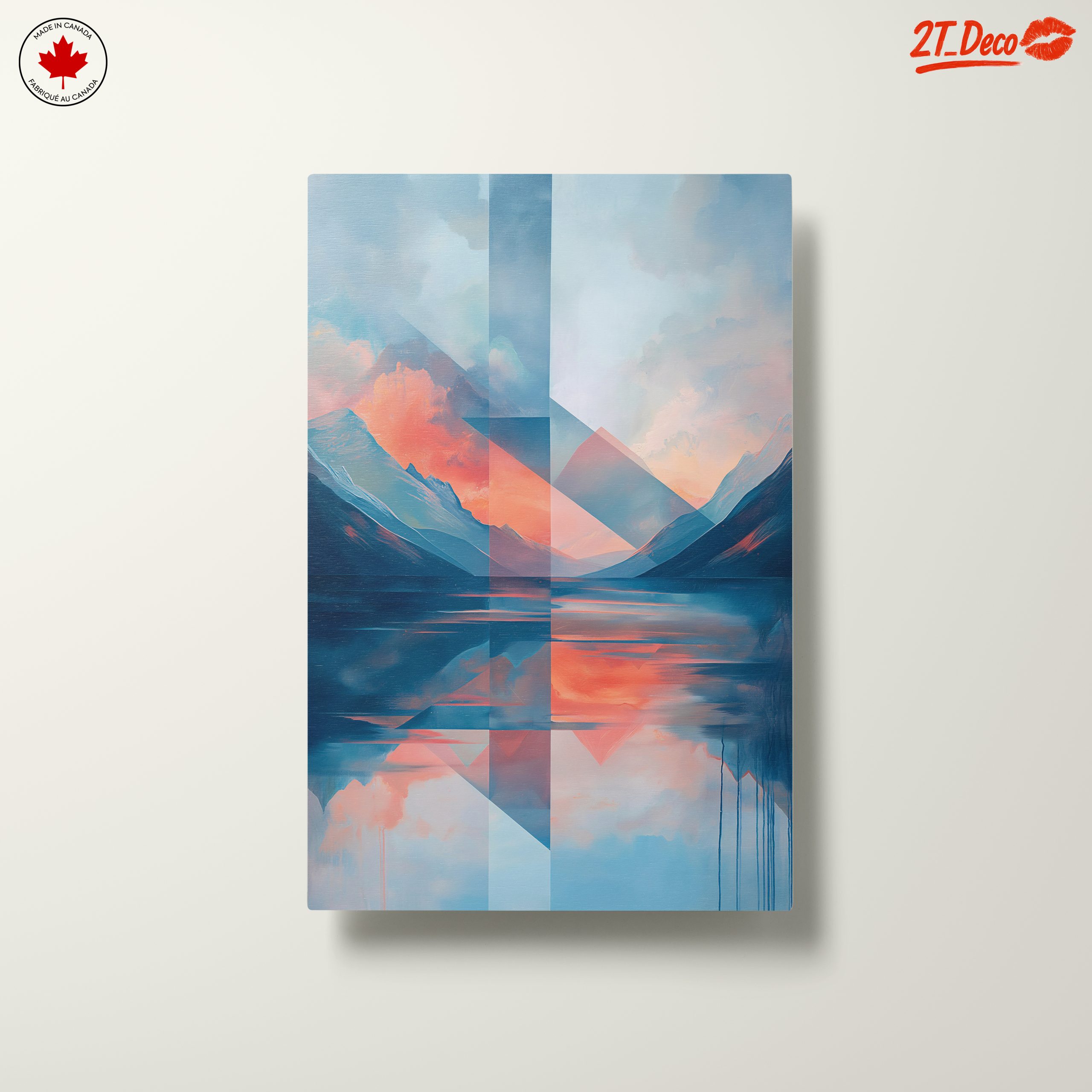 Stylized Abstract Landscape with Geometric Elements - Image 10