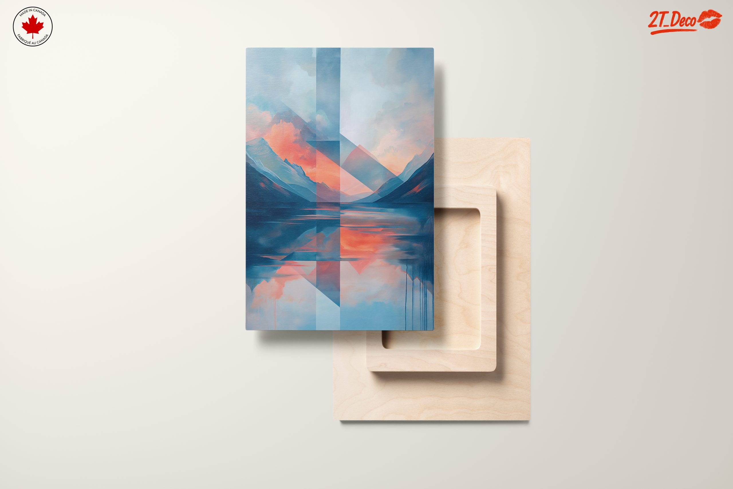 Stylized Abstract Landscape with Geometric Elements - Image 11