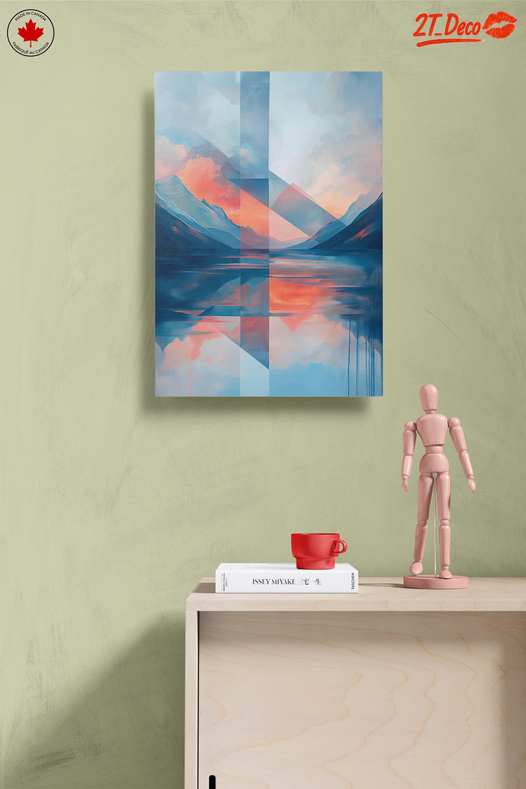 Stylized Abstract Landscape with Geometric Elements - Image 14