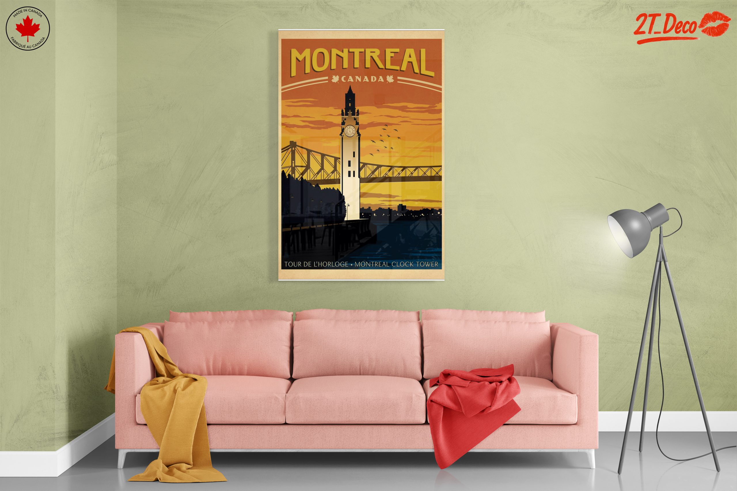 Montreal Clock Tower Cityscape Art - Image 7
