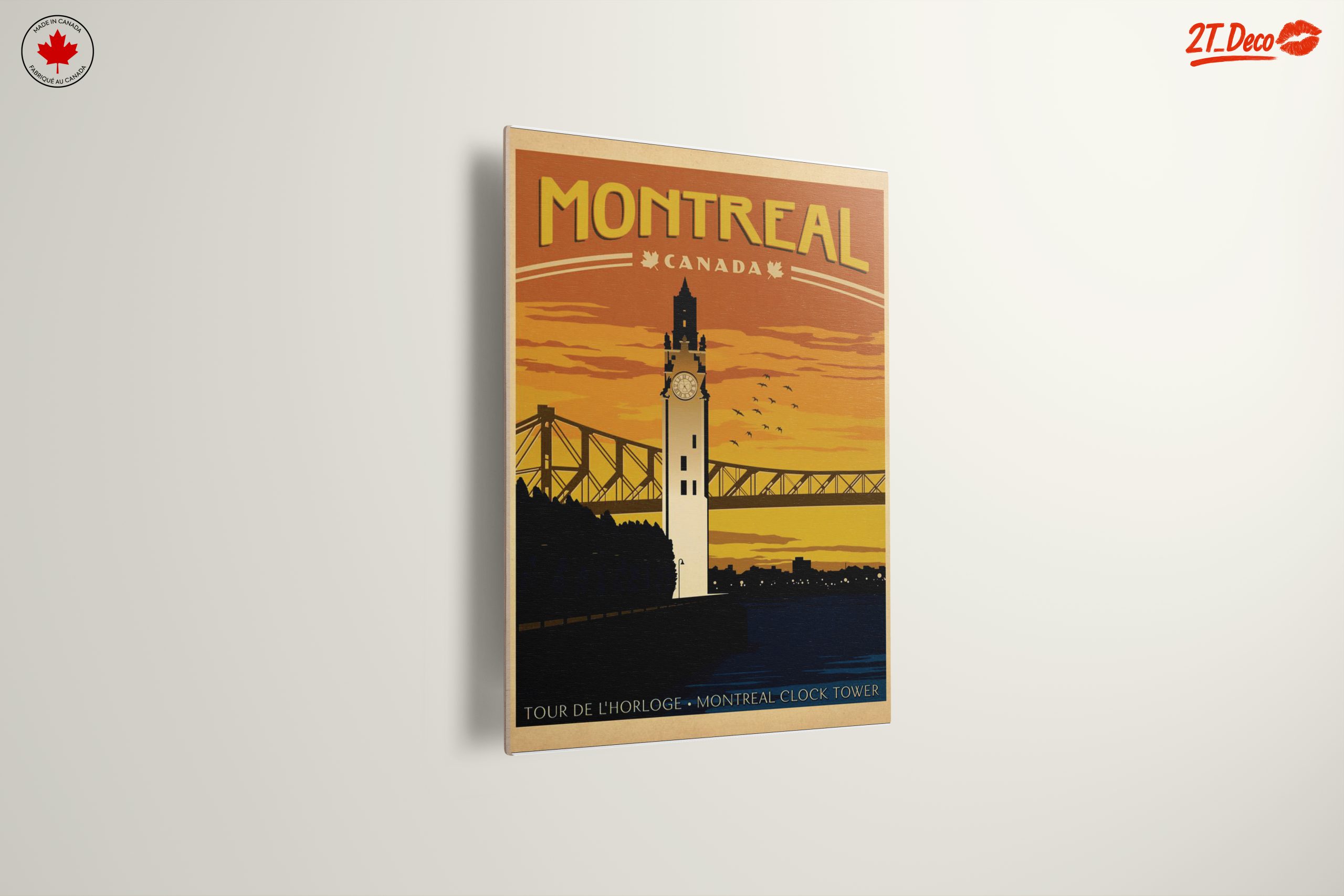 Montreal Clock Tower Cityscape Art - Image 13