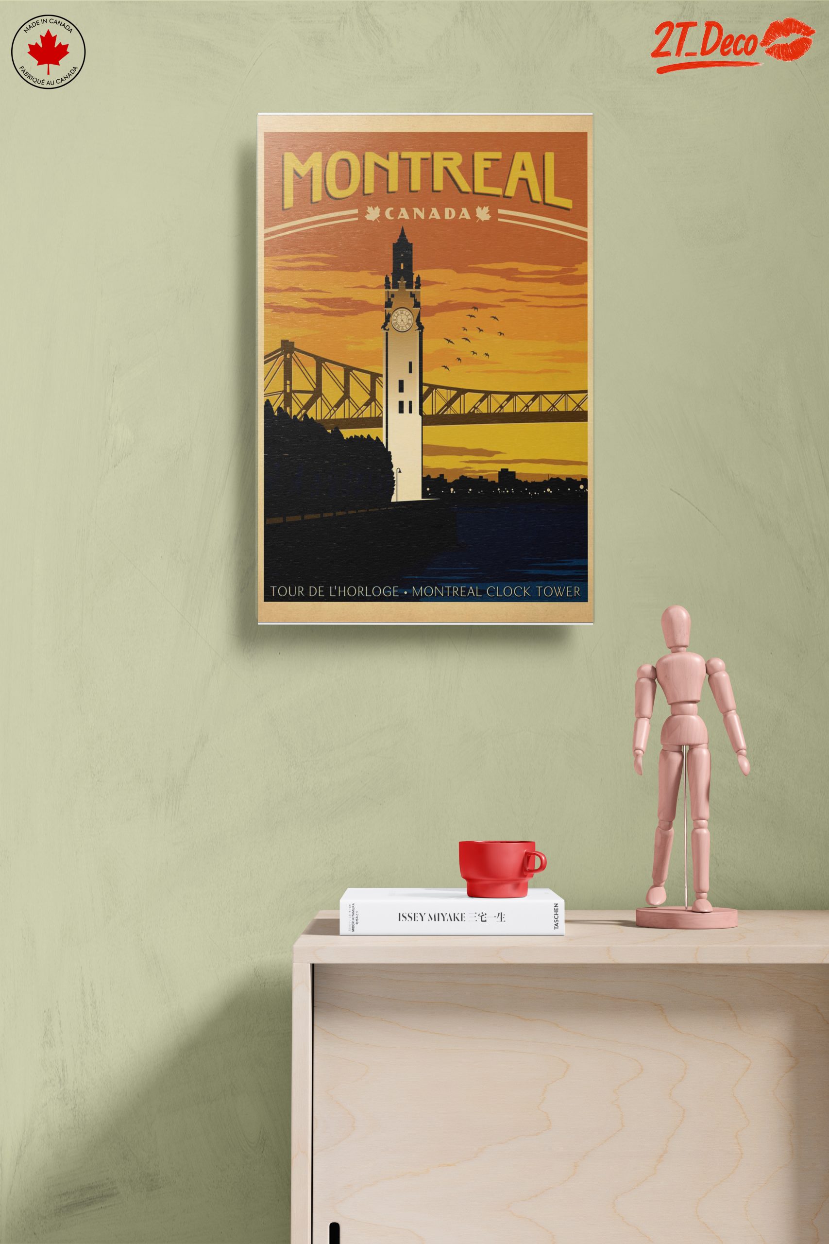 Montreal Clock Tower Cityscape Art - Image 14