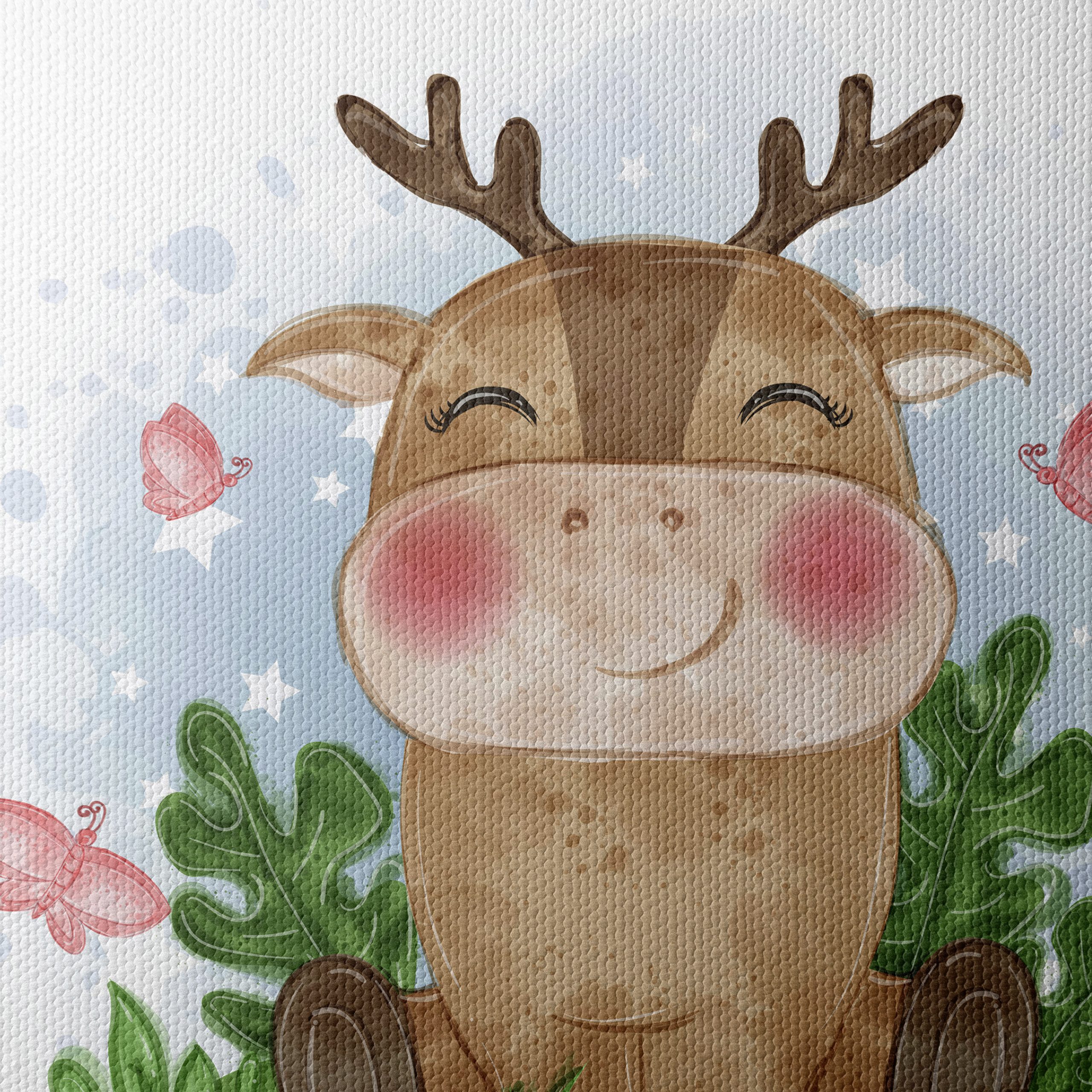Adorable Cartoon Animal with Butterflies - Image 4