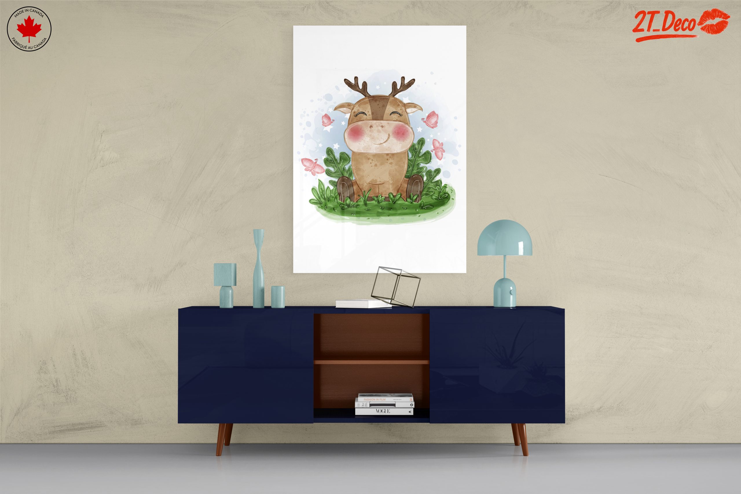 Adorable Cartoon Animal with Butterflies - Image 8