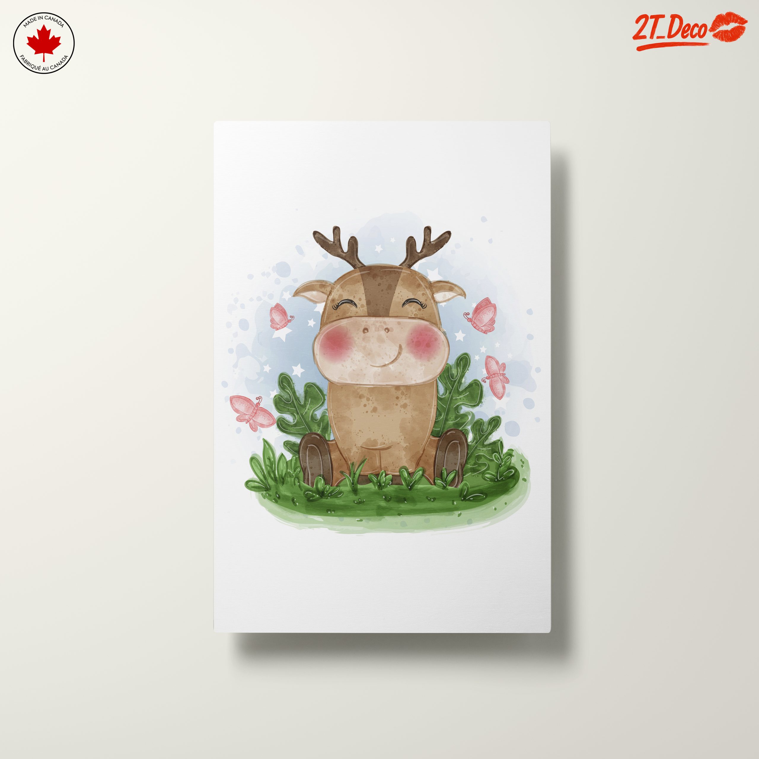 Adorable Cartoon Animal with Butterflies - Image 10