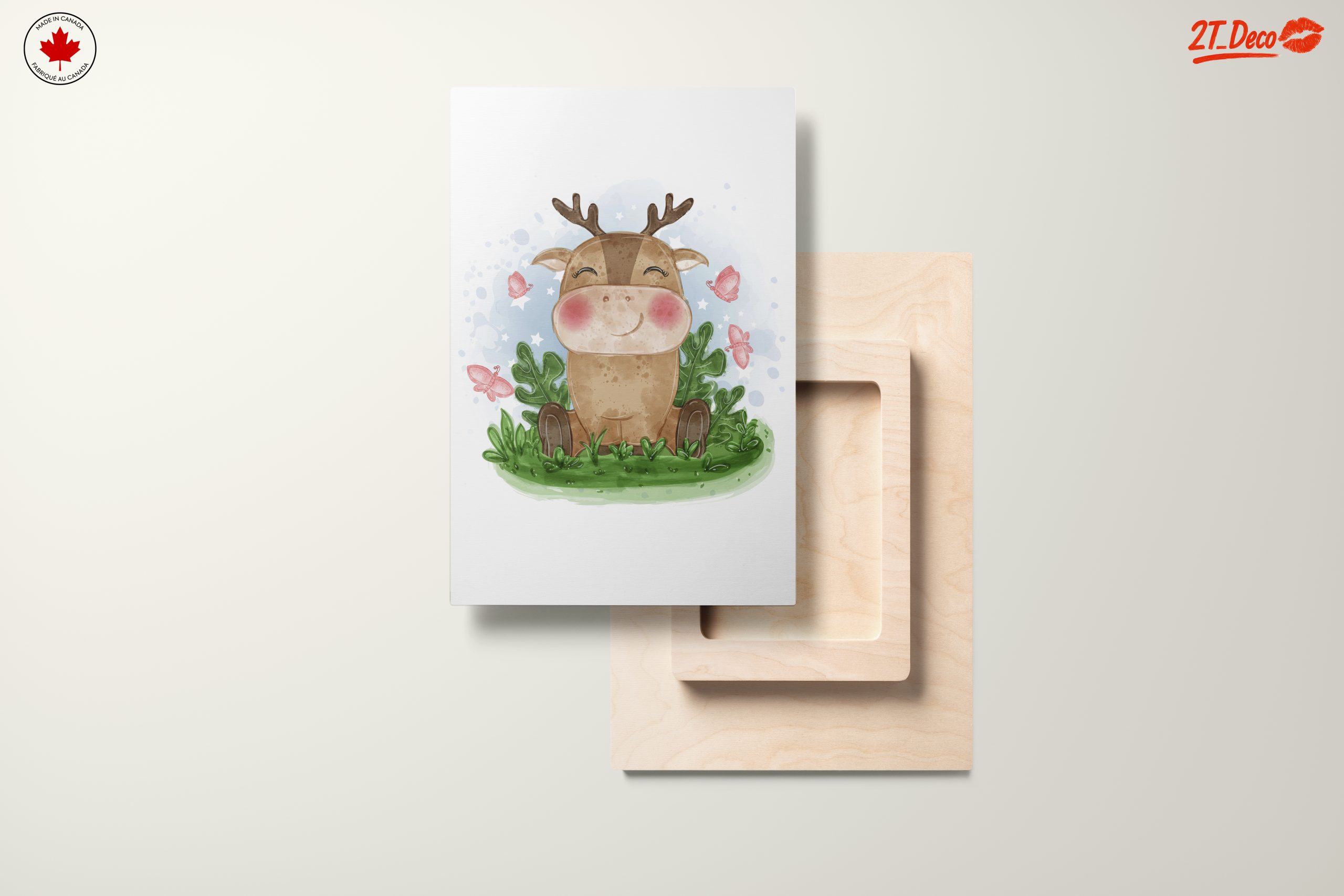 Adorable Cartoon Animal with Butterflies - Image 11