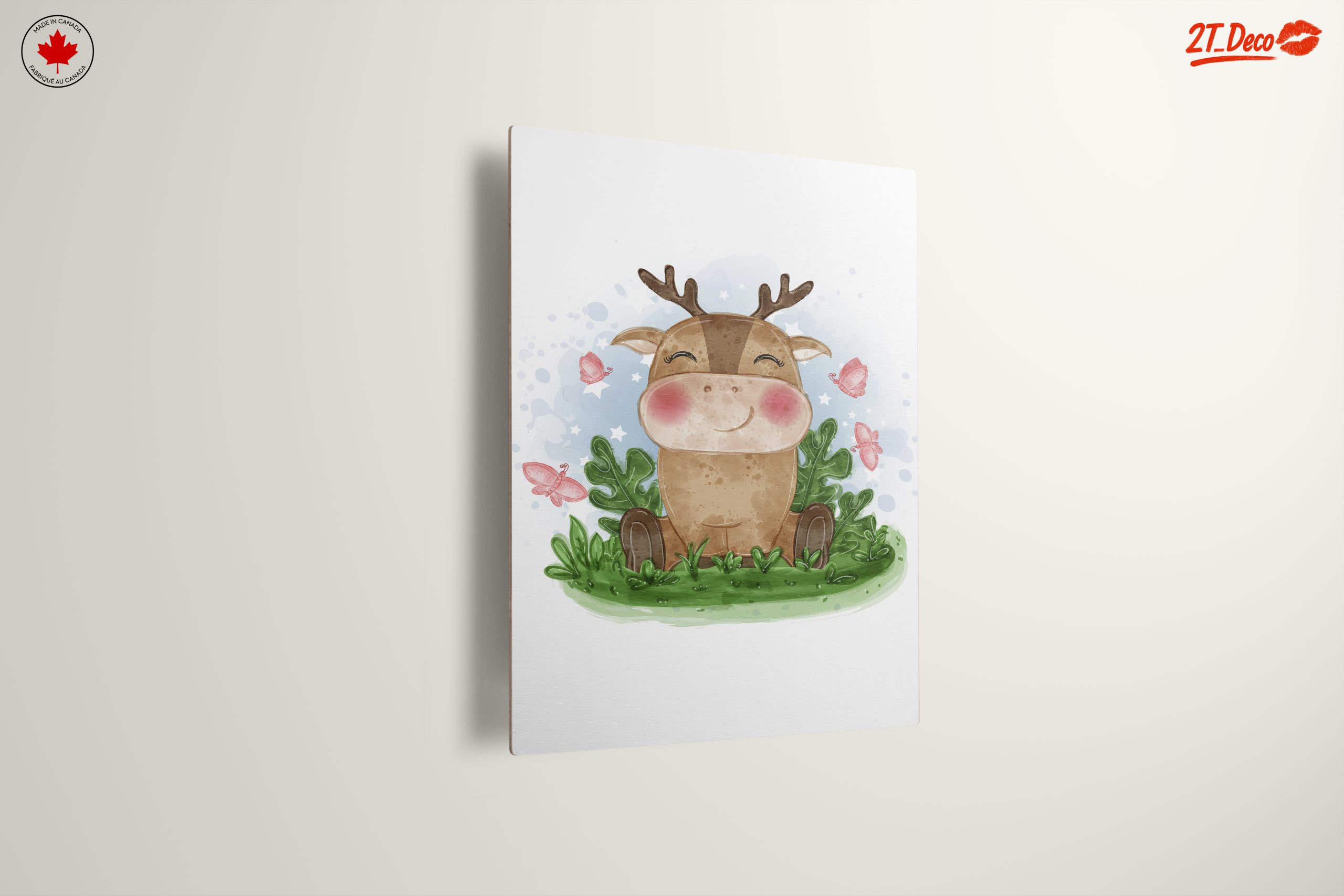 Adorable Cartoon Animal with Butterflies - Image 13