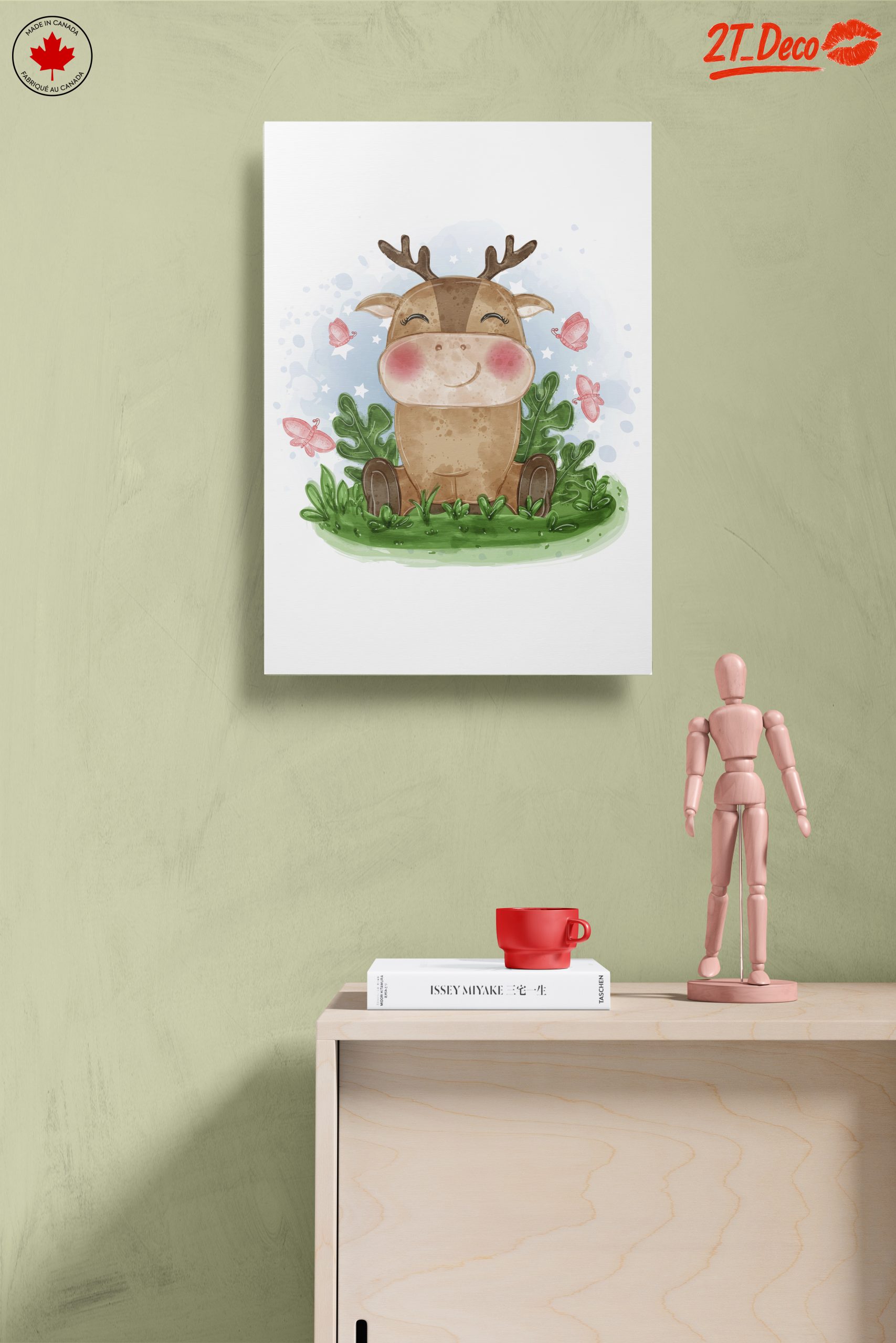 Adorable Cartoon Animal with Butterflies - Image 14