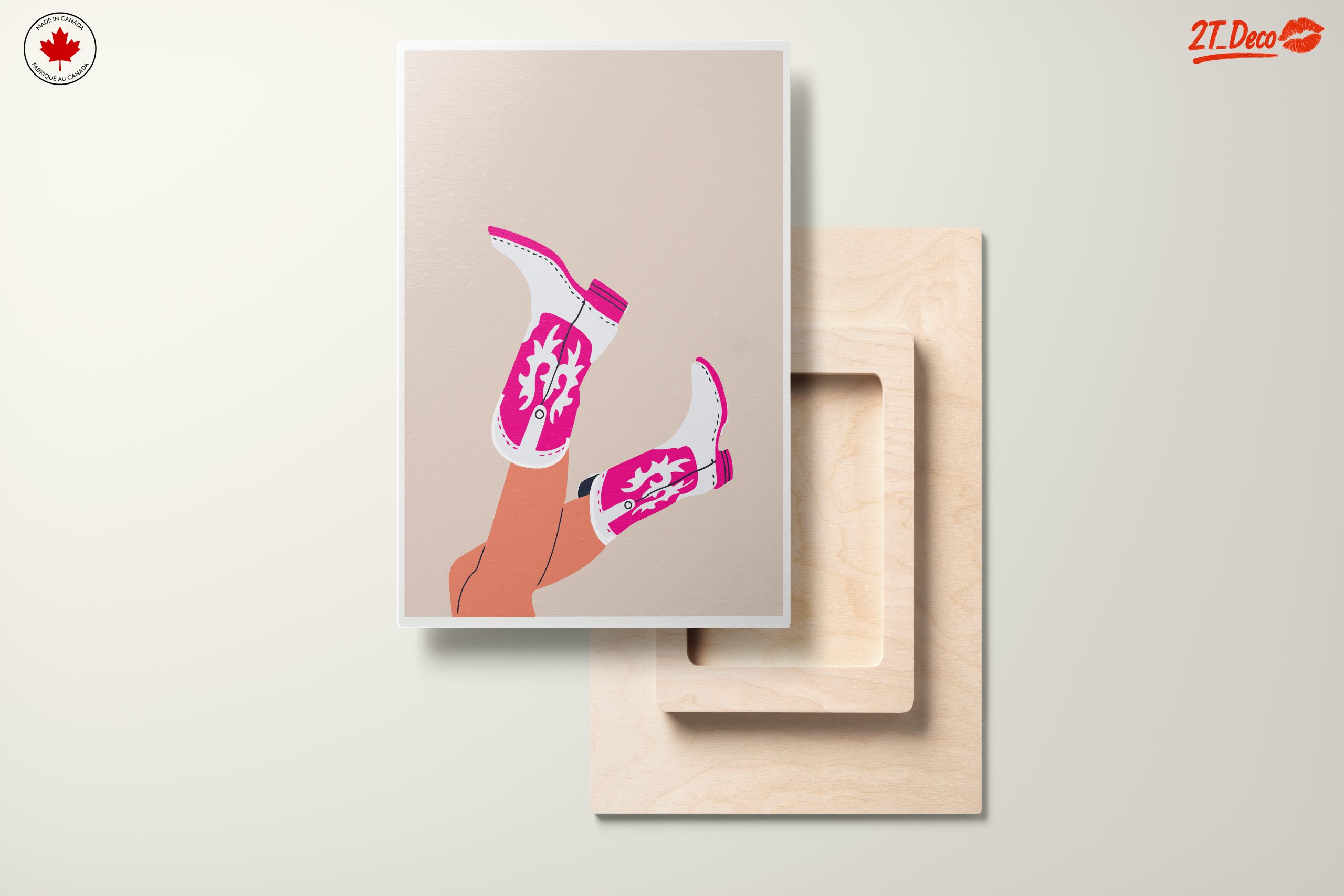 Stylish Western Women's Boots Artwork - Image 11