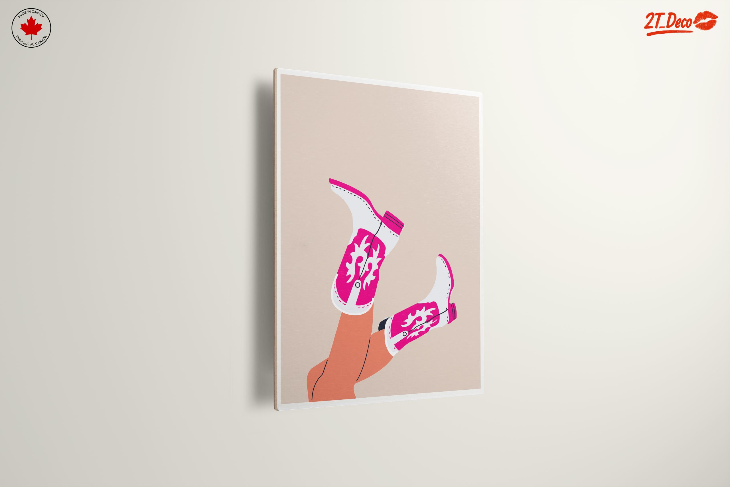 Stylish Western Women's Boots Artwork - Image 13