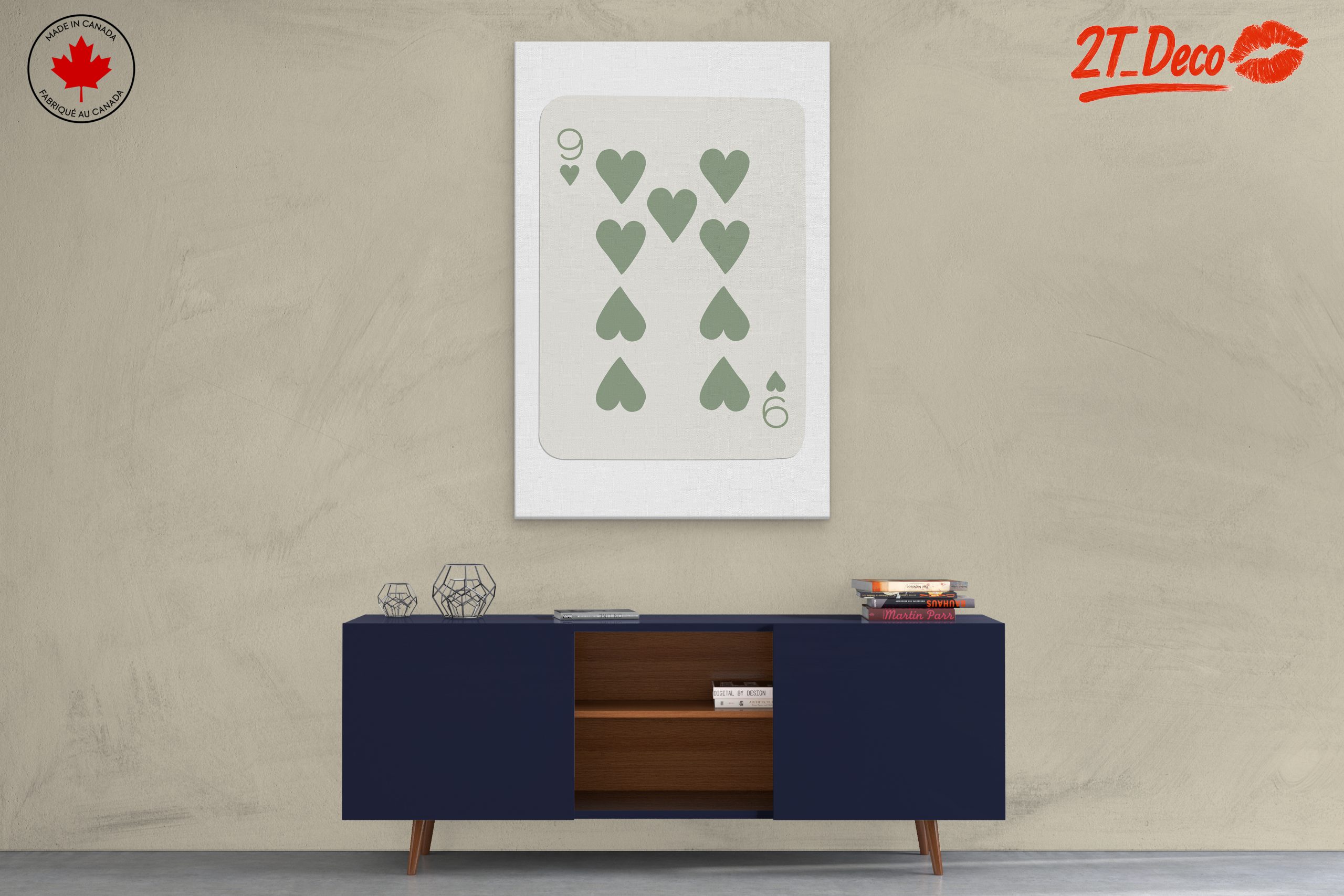 Stylish Heart Design Card Artwork - Image 3