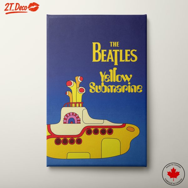 Colorful Yellow Submarine Art Featuring The Beatles