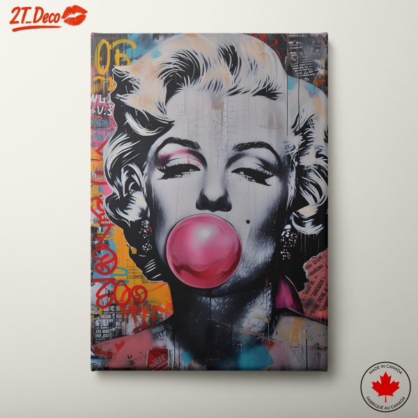 Marilyn Monroe Pop Art Mural Design