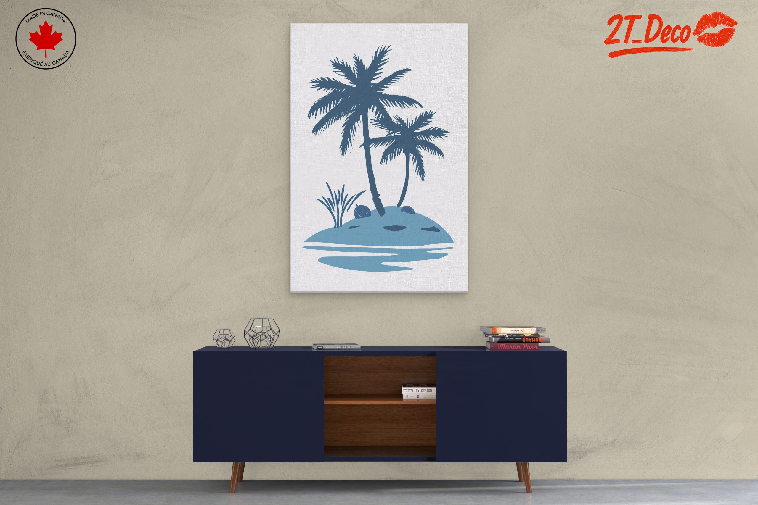 Stylized Palm Trees on Tropical Island - Image 3