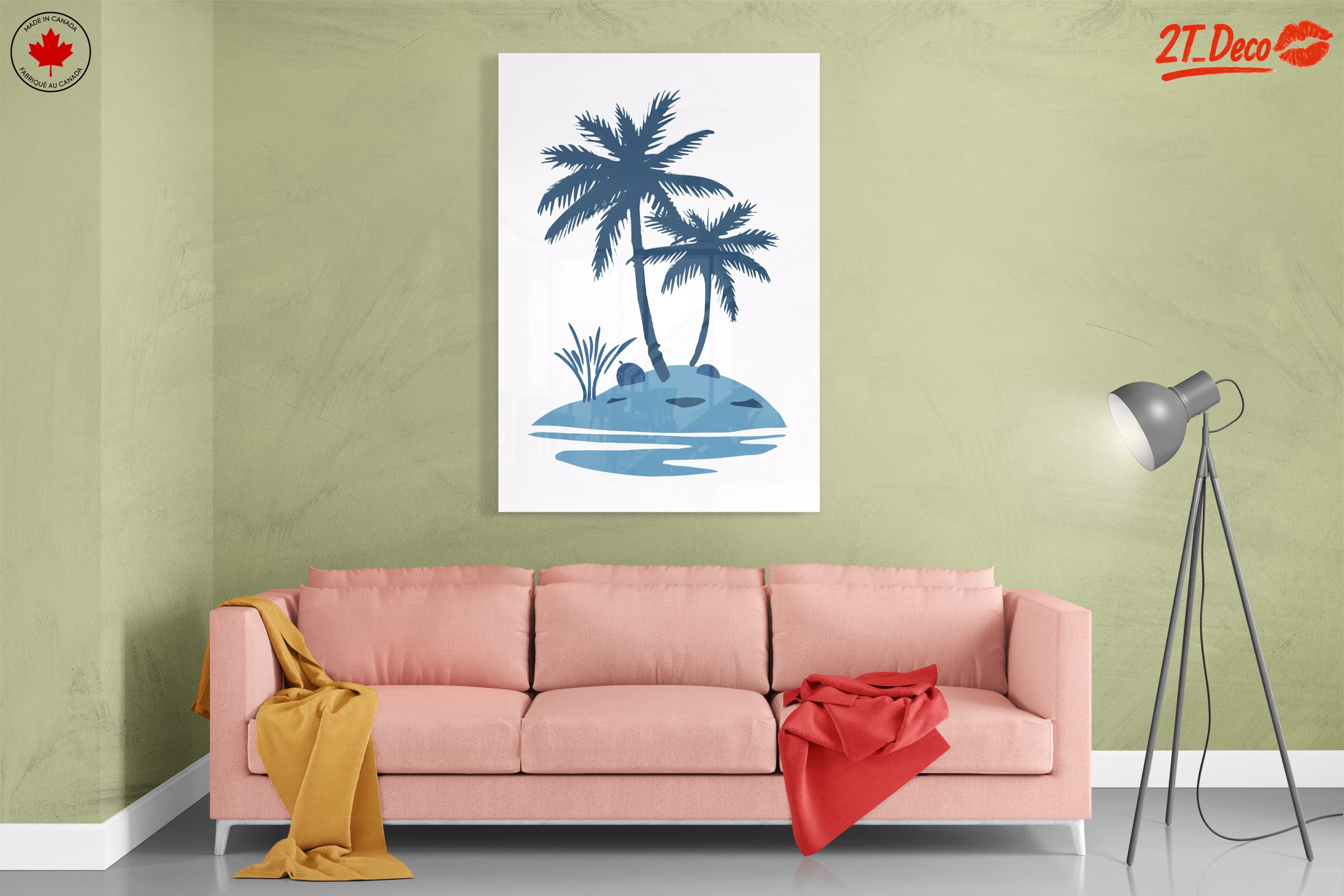 Stylized Palm Trees on Tropical Island - Image 7