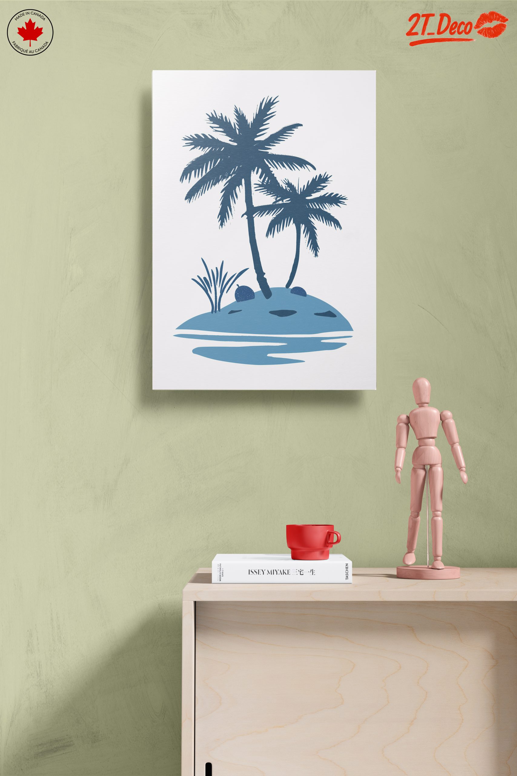 Stylized Palm Trees on Tropical Island - Image 14