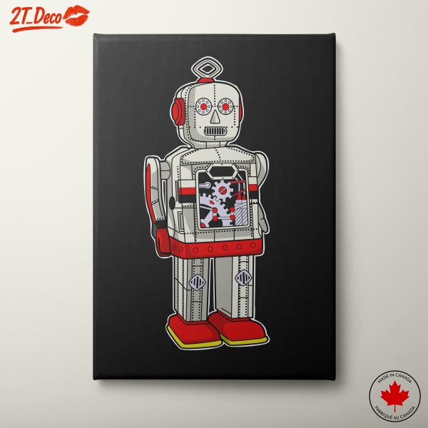 Vintage Robot Artwork for Home Decor