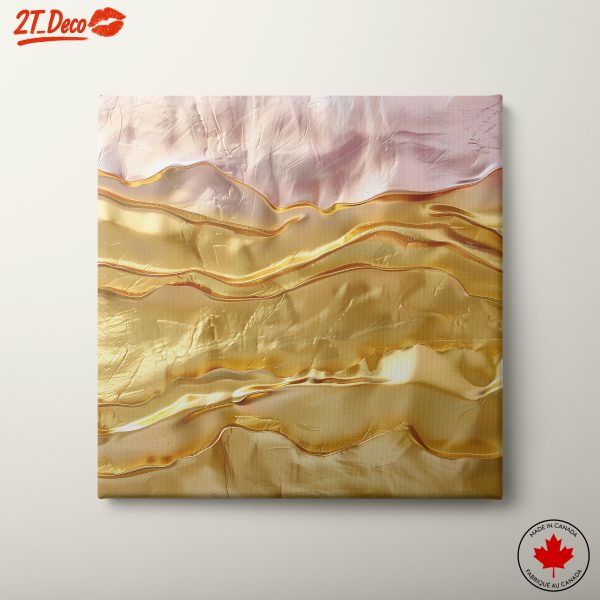 Elegant Abstract Gold Waves