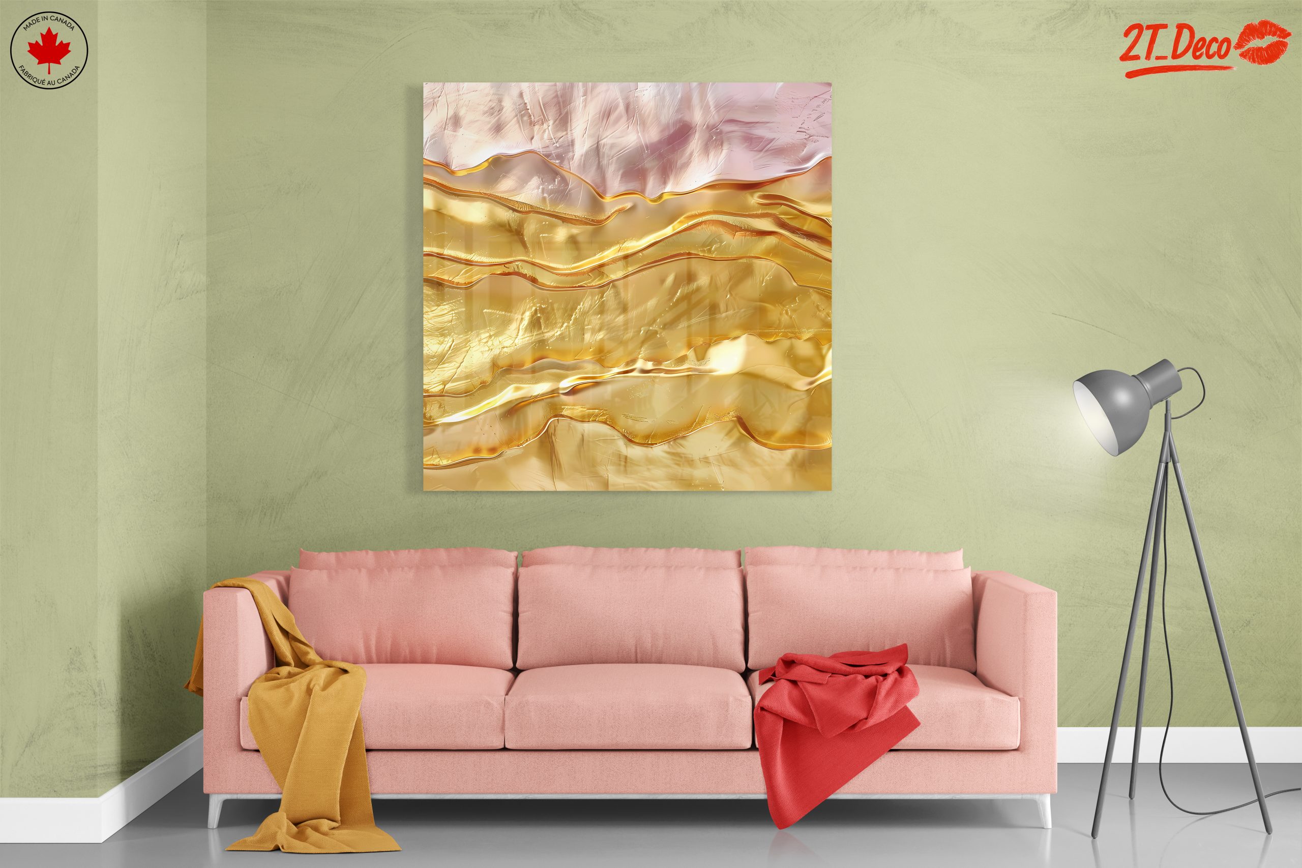 Elegant Abstract Gold Waves - Image 7