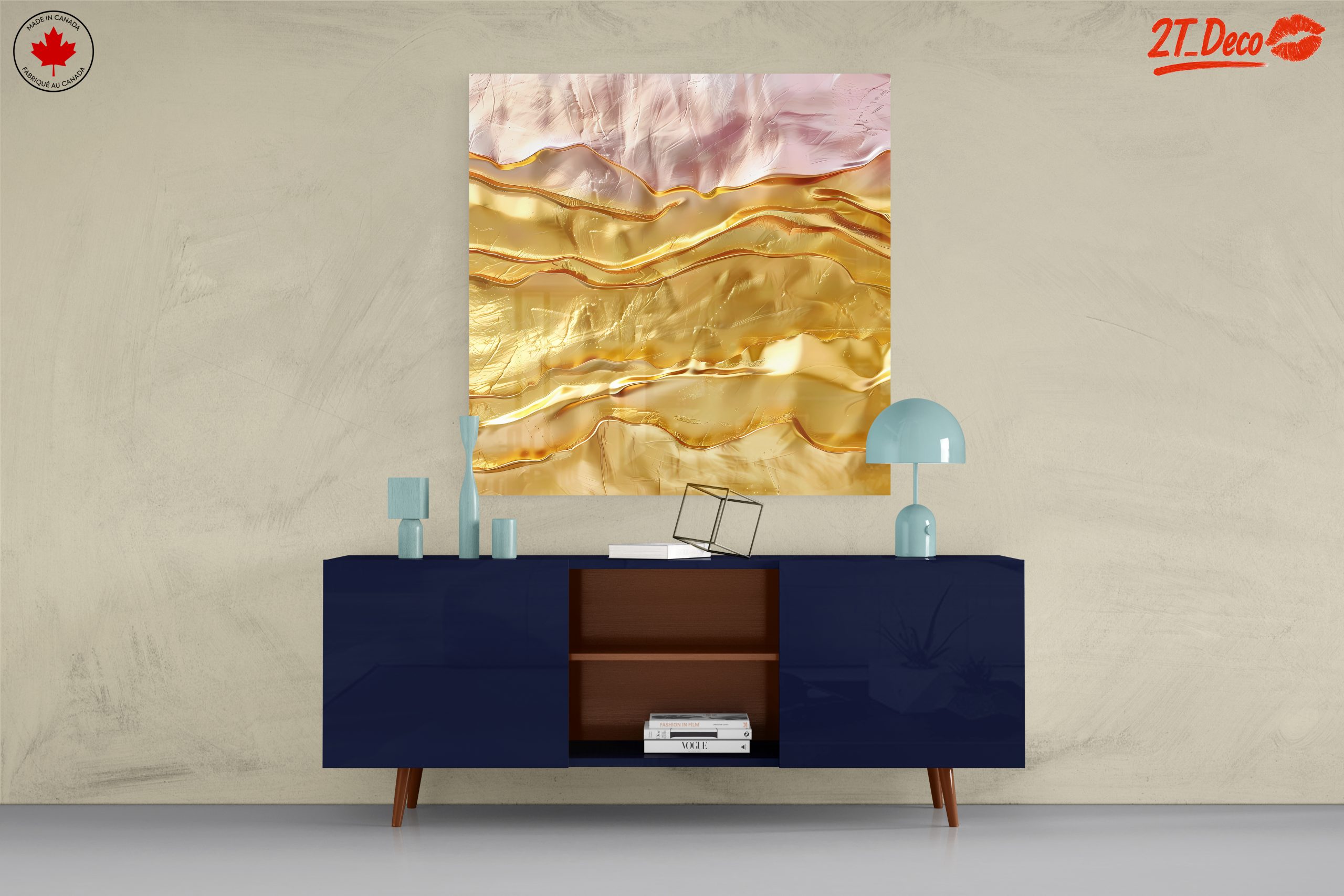 Elegant Abstract Gold Waves - Image 8