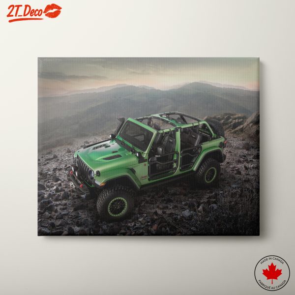 Vibrant Off-Road Jeep in Nature