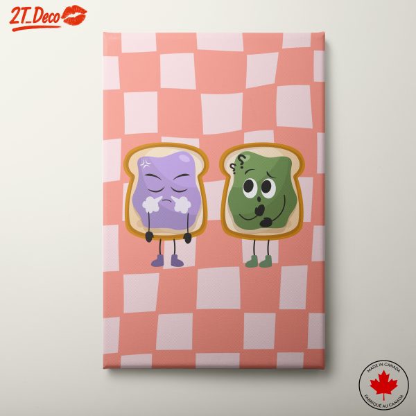 Playful Jam Sandwich Characters Art