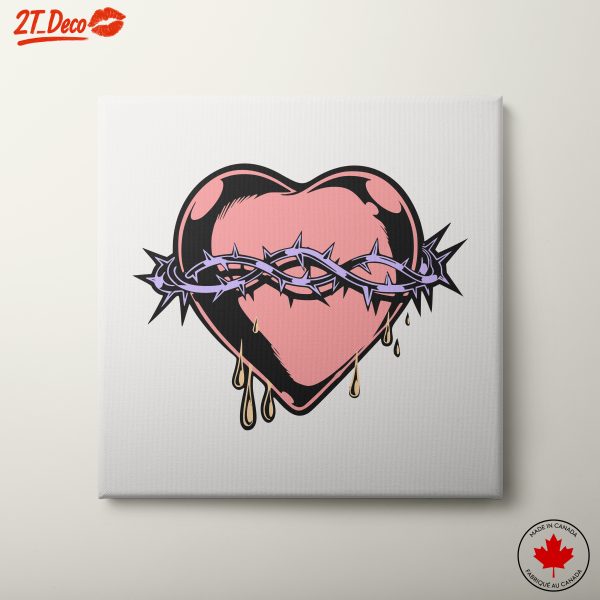 Edgy Contemporary Heart Artwork
