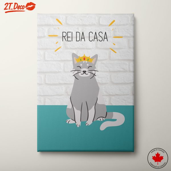 Playful Pet Wall Art Featuring Cat
