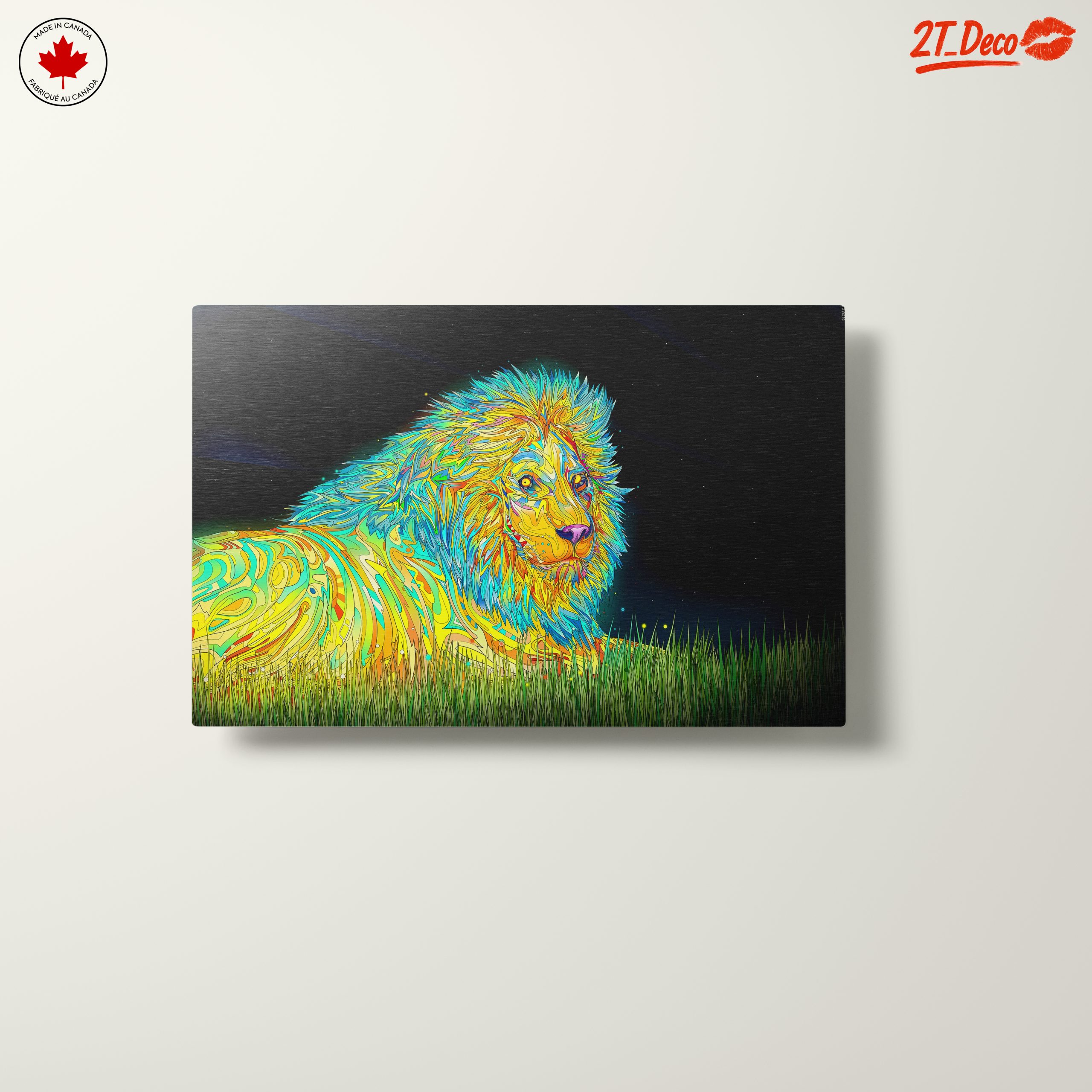 Vibrant Artistic Lion Wall Art - Image 10