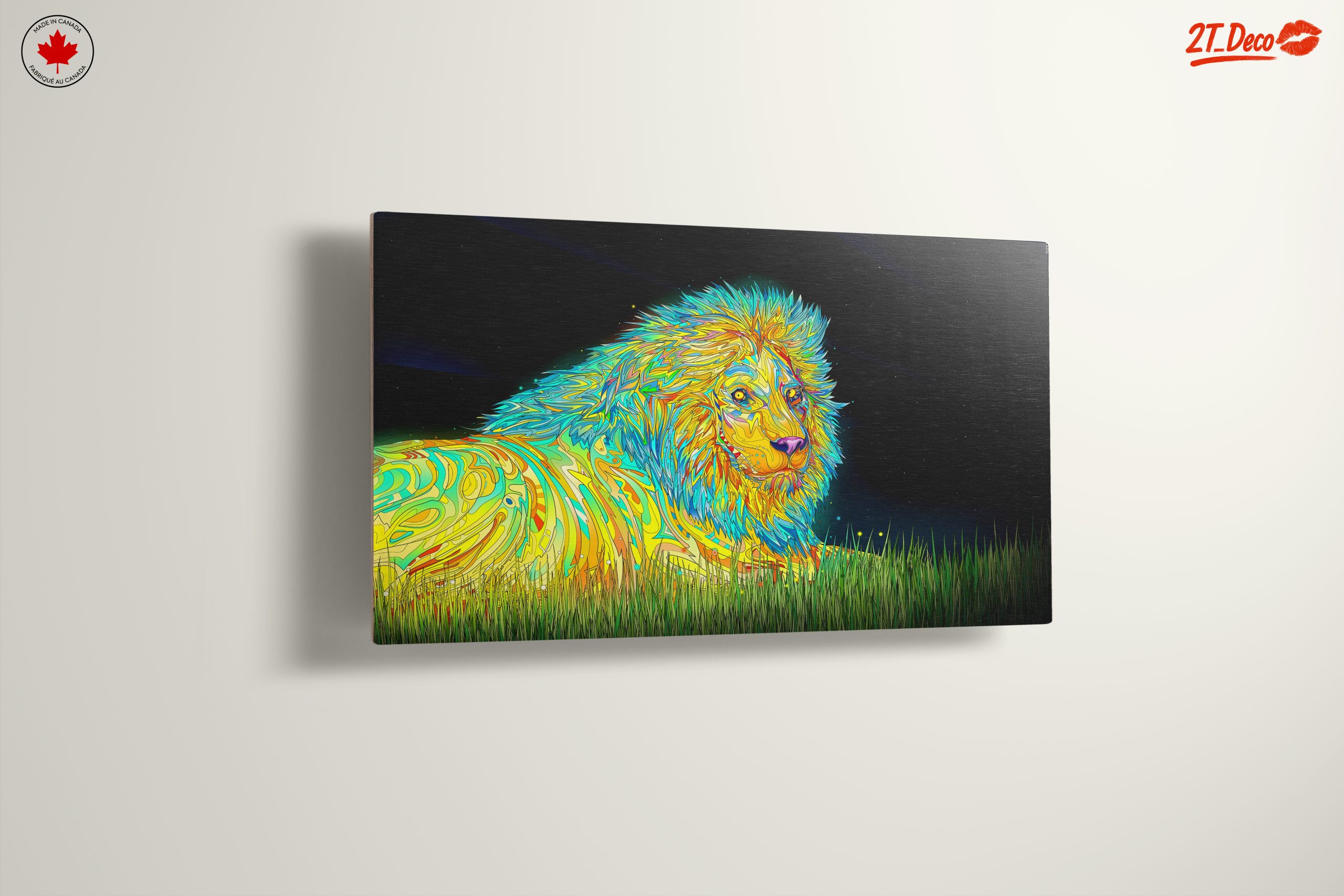 Vibrant Artistic Lion Wall Art - Image 13
