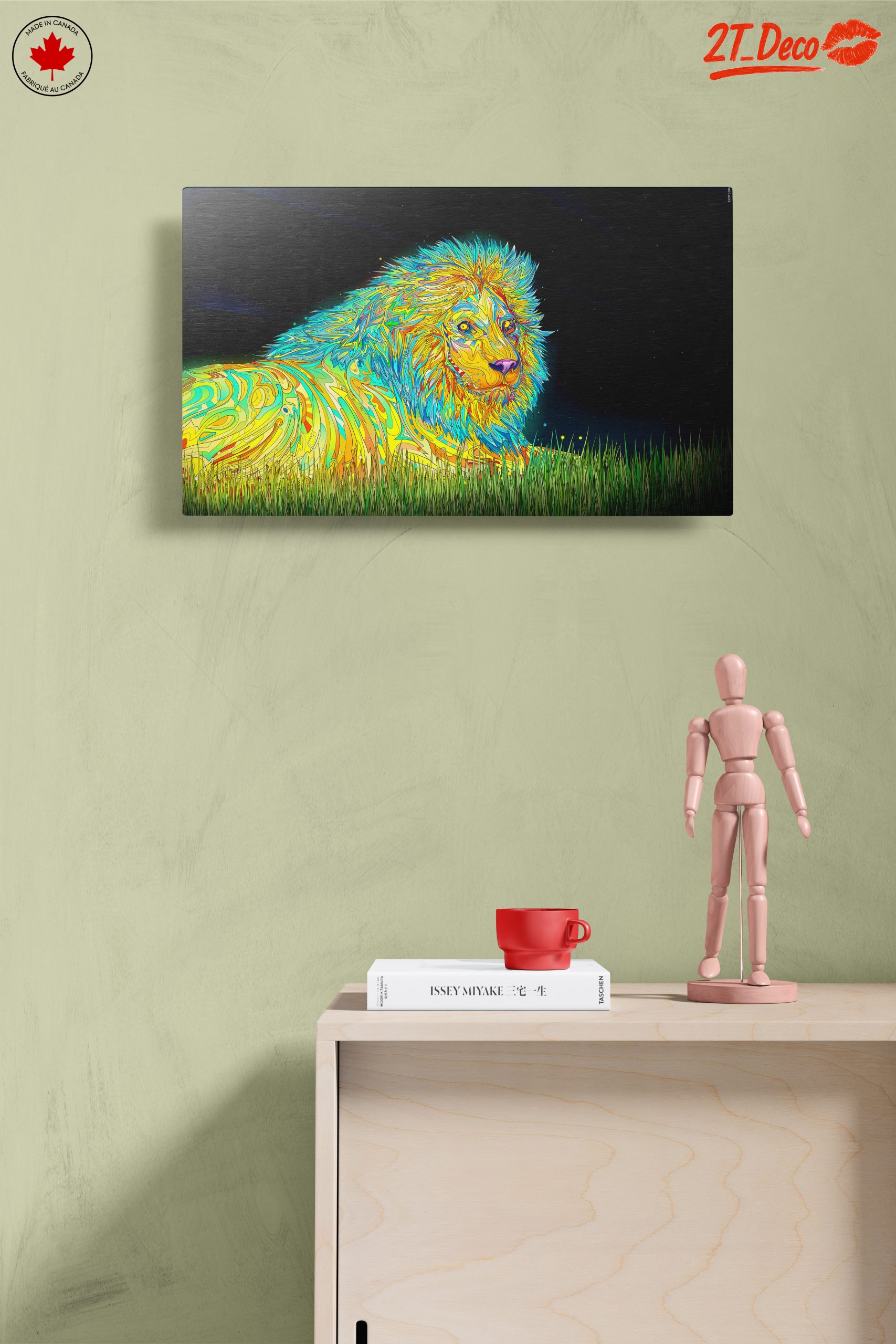 Vibrant Artistic Lion Wall Art - Image 14