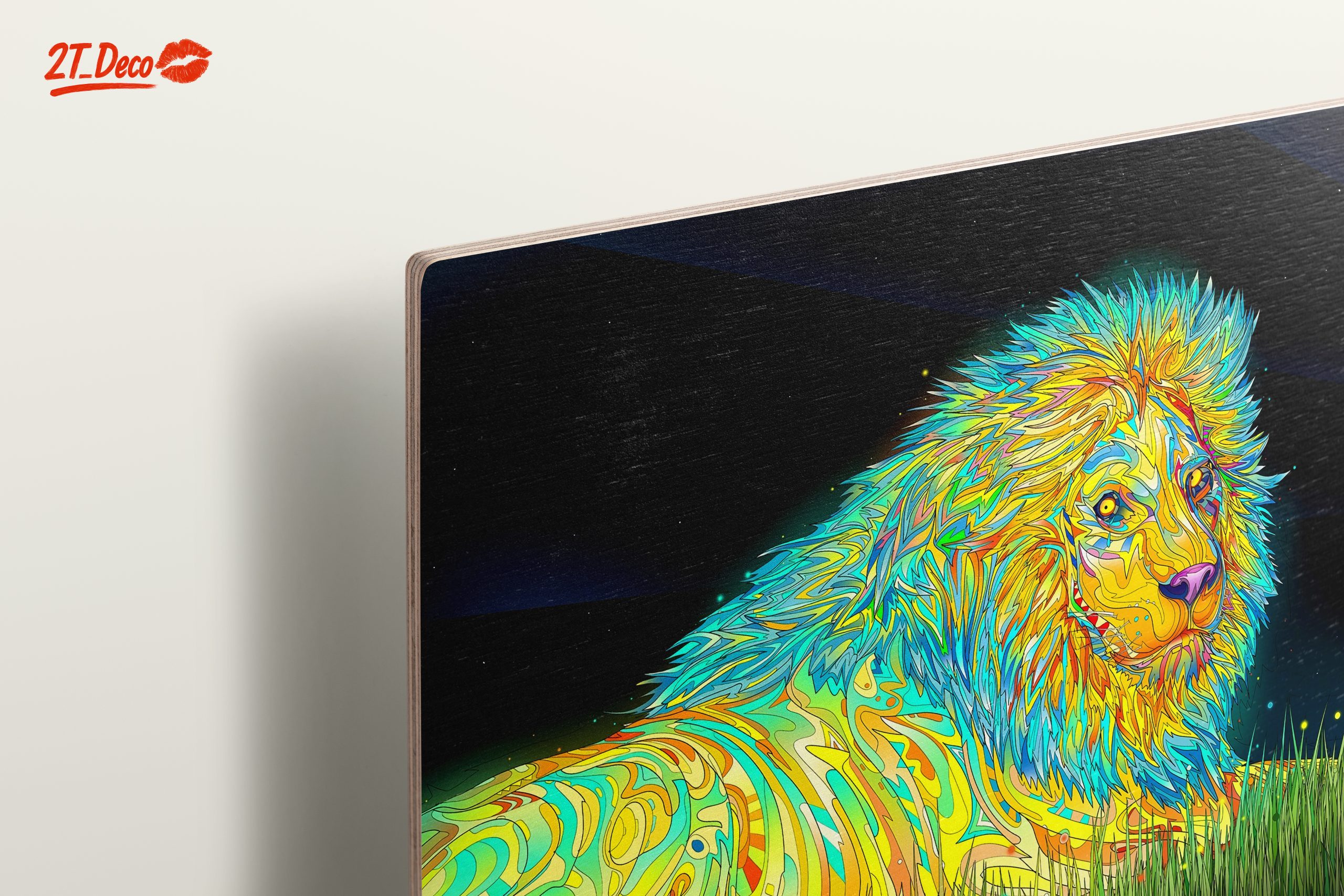 Vibrant Artistic Lion Wall Art - Image 15