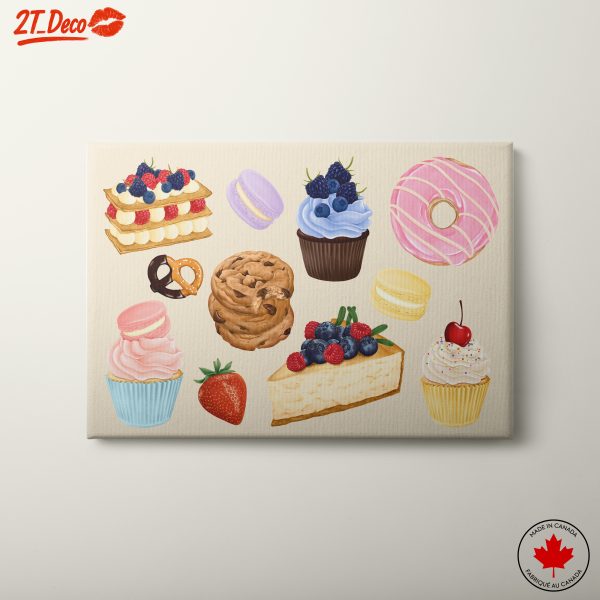 Colorful Abstract Dessert Illustrations