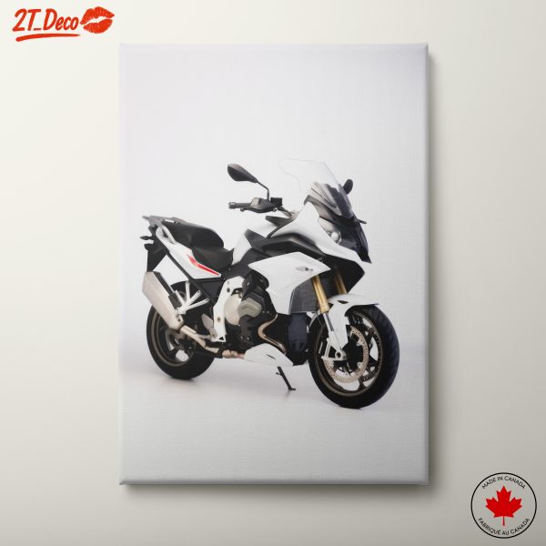 Sleek White Motorcycle Design 2