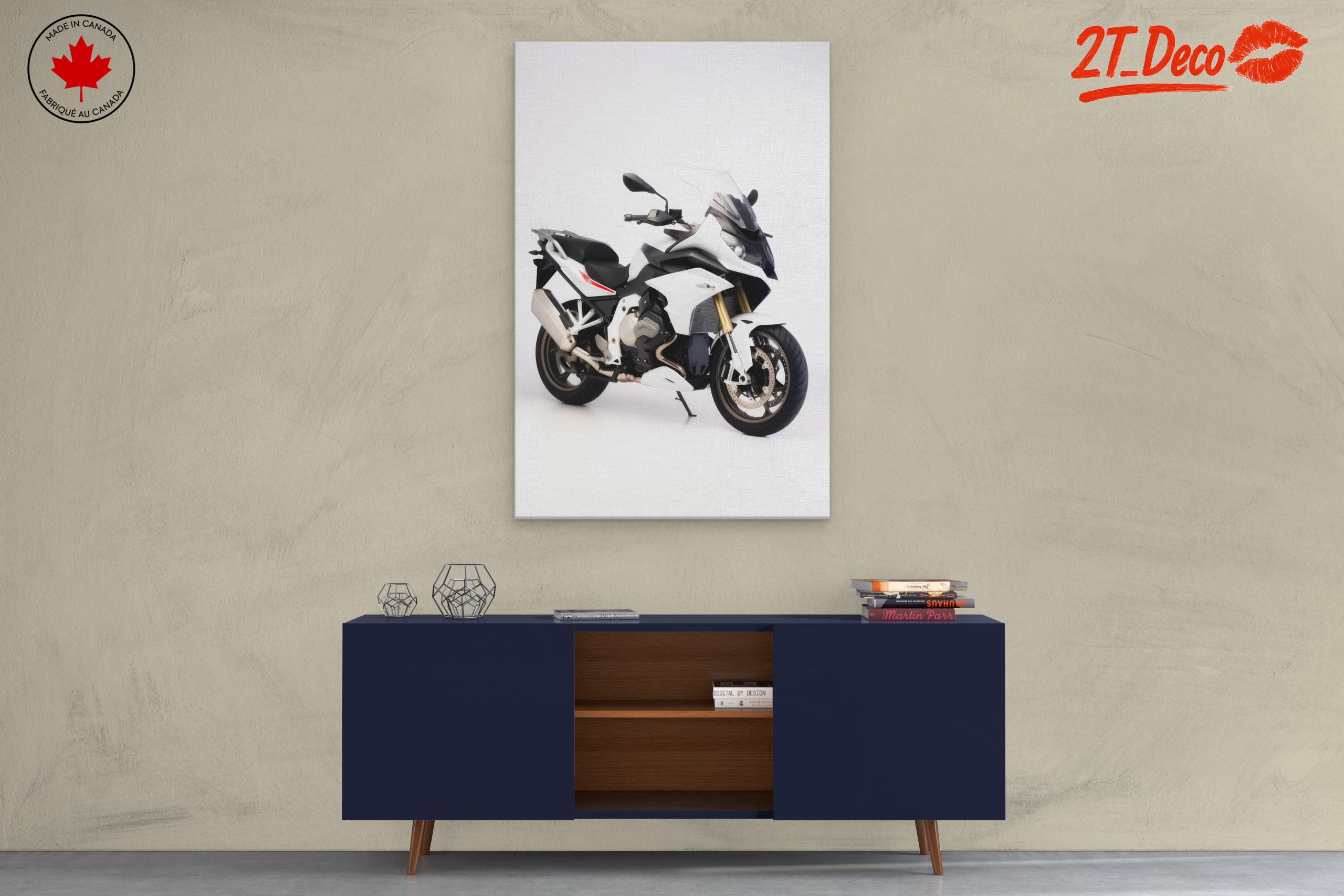 Sleek White Motorcycle Design 2 - Image 3