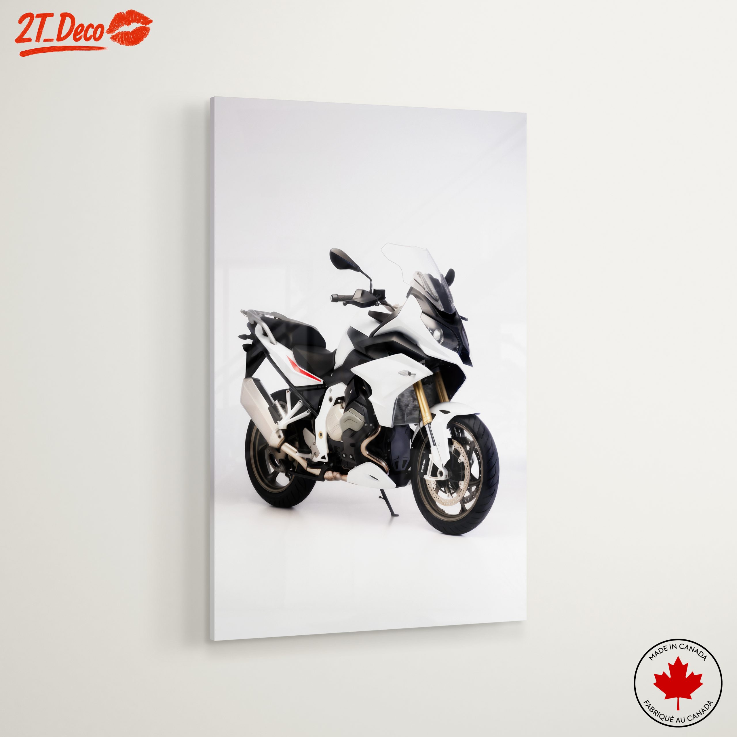 Sleek White Motorcycle Design 2 - Image 6