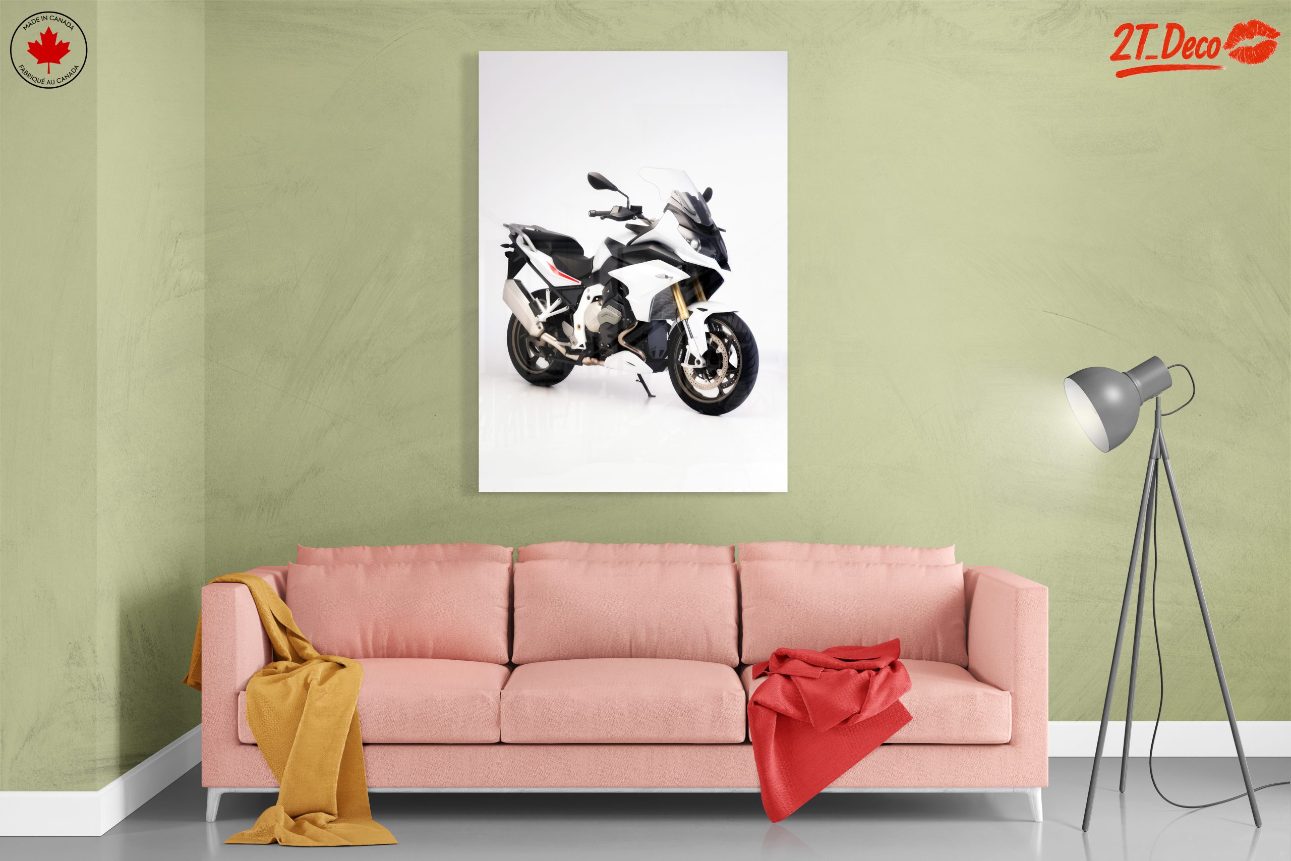 Sleek White Motorcycle Design 2 - Image 7