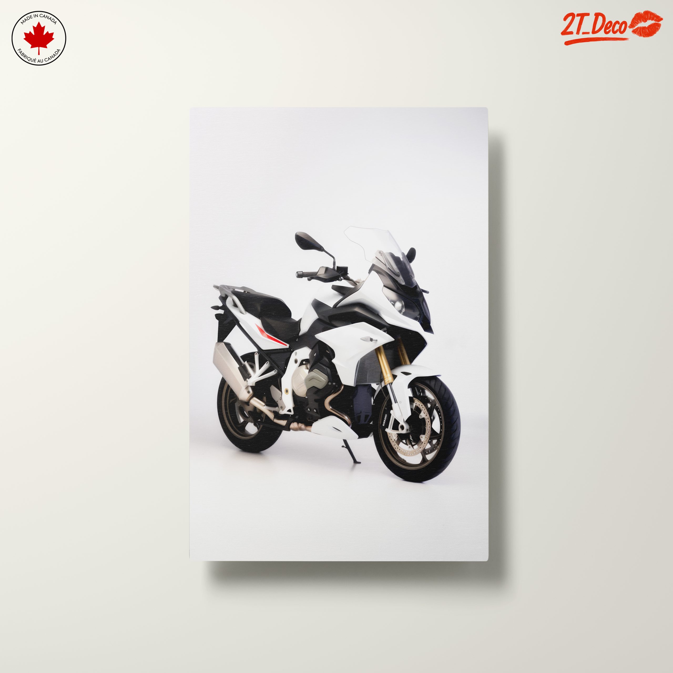 Sleek White Motorcycle Design 2 - Image 10