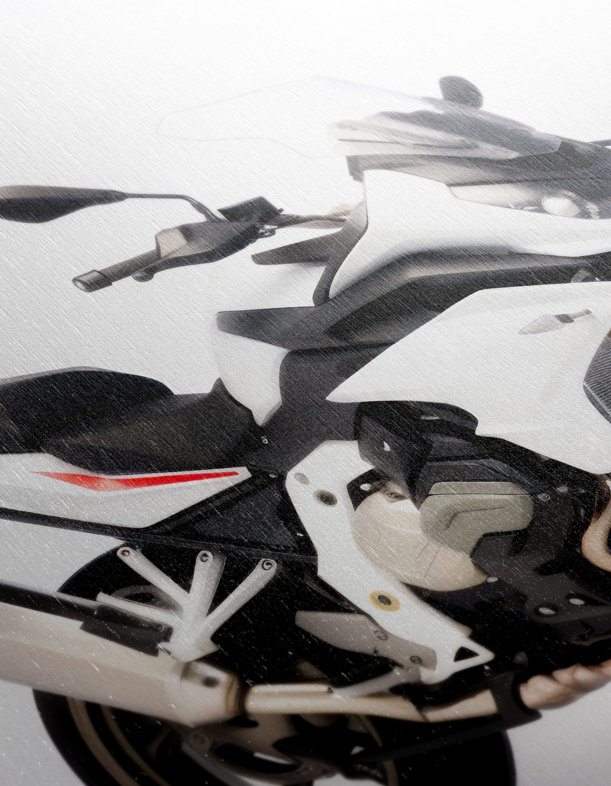 Sleek White Motorcycle Design 2 - Image 12
