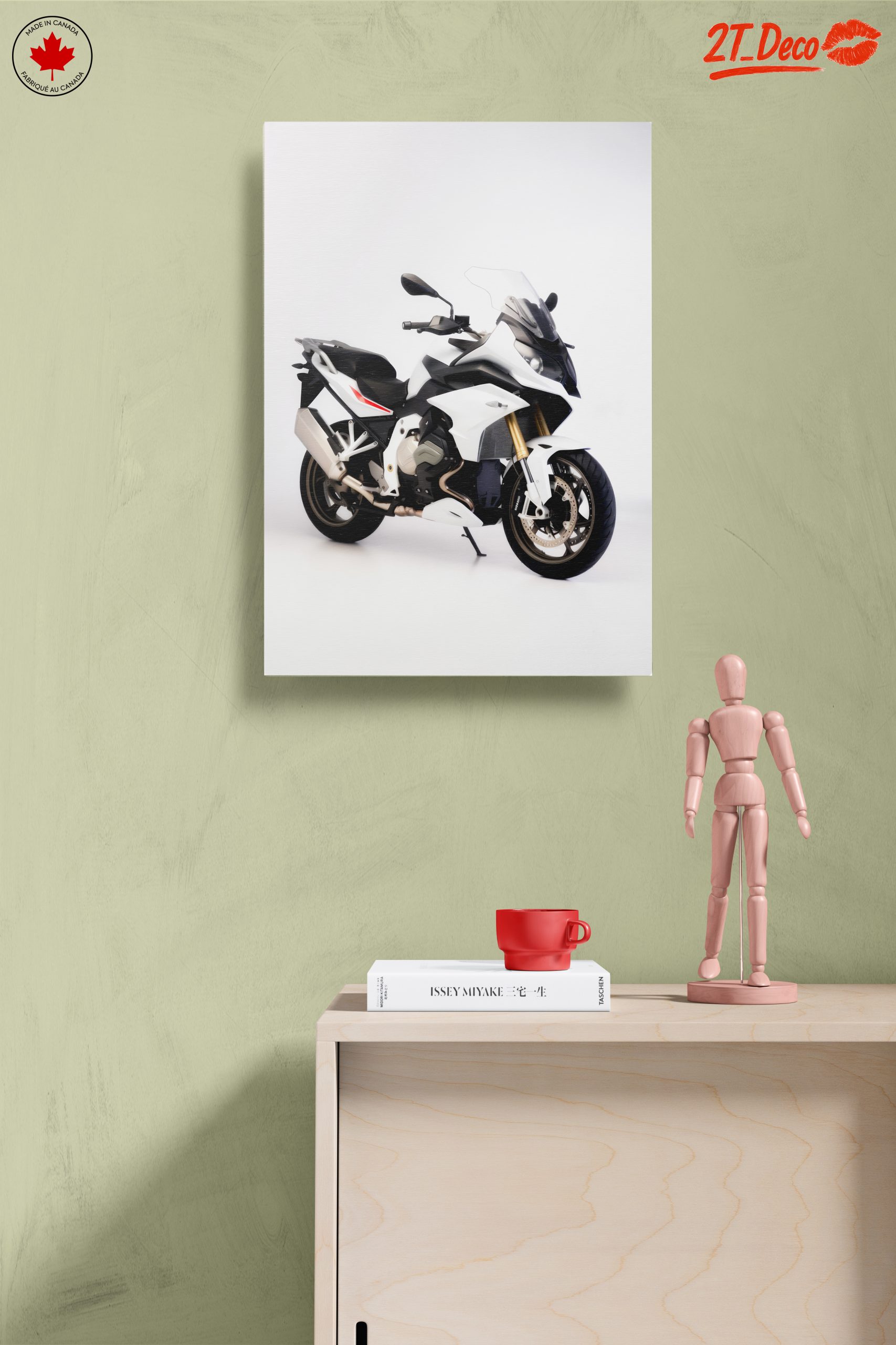 Sleek White Motorcycle Design 2 - Image 14