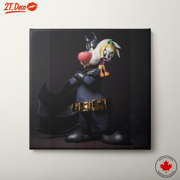 Silly Cartoon Character Mashup Art Featuring Iconic Figures