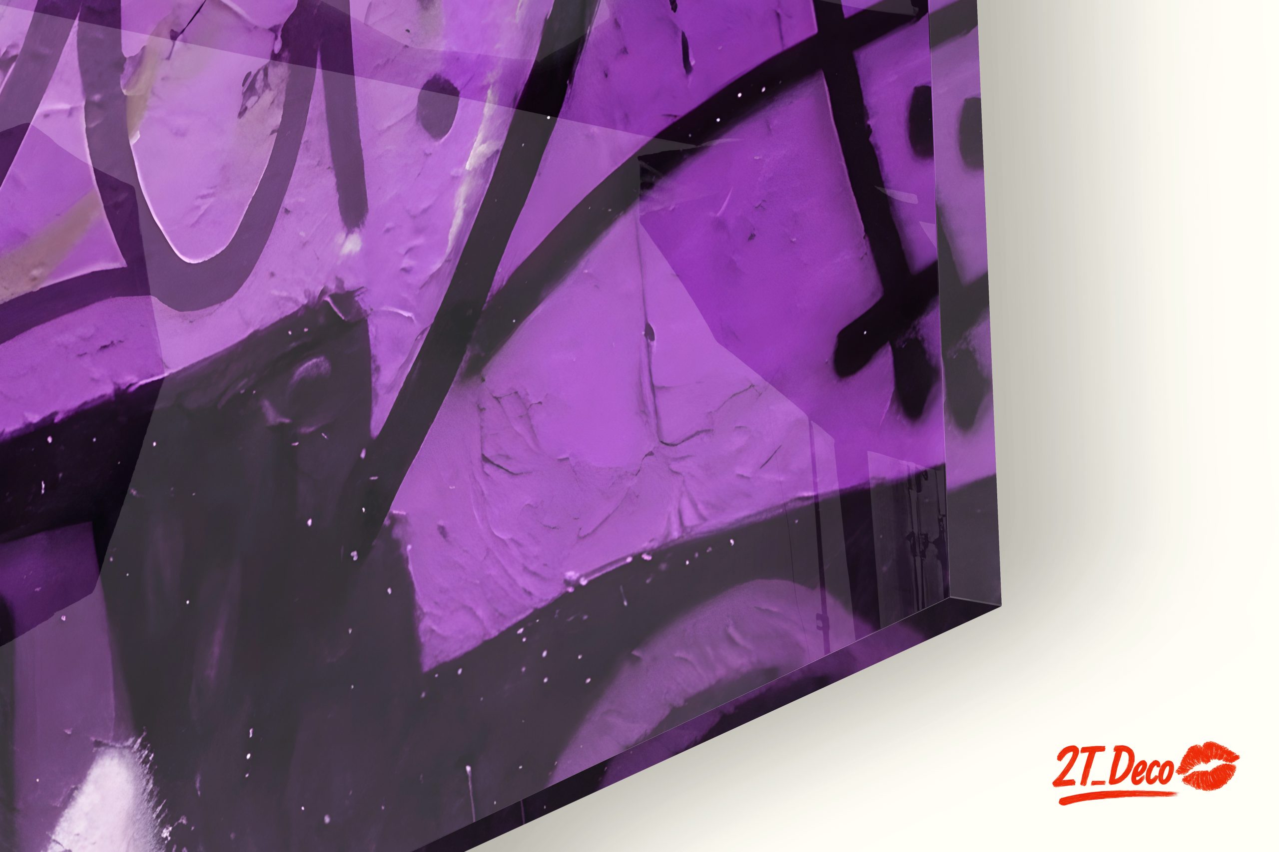 Purple Rolex Submariner Against Graffiti Background - Image 9