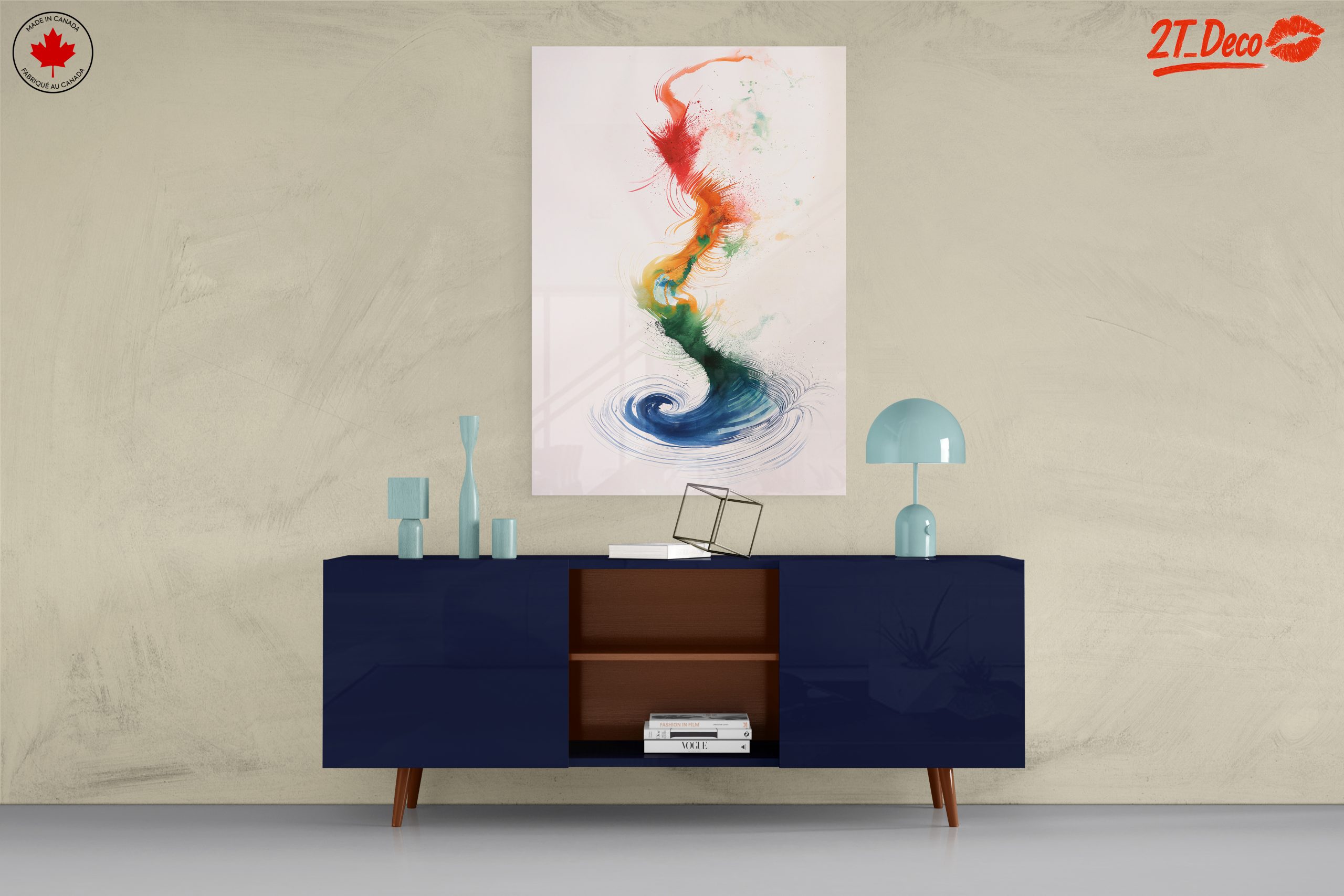 Colorful Abstract Waves Art - Image 8